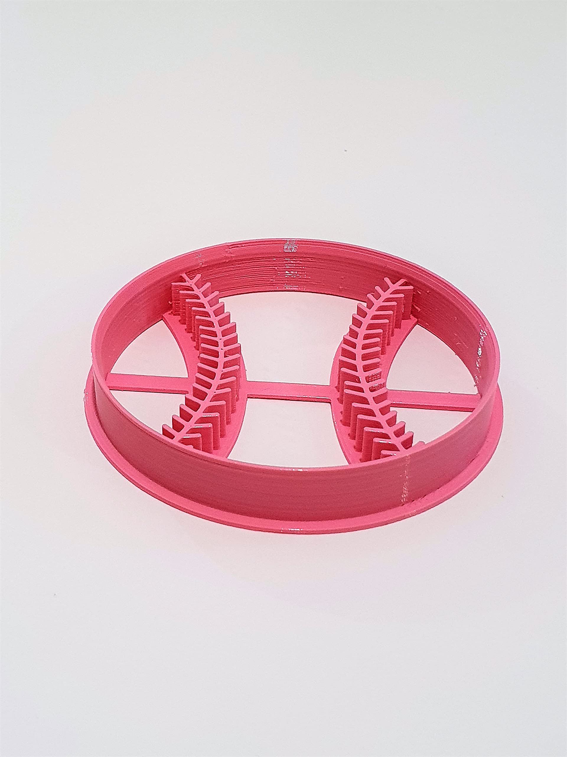 T3D Cookie Cutters Baseball Ball Cookie Cutter, Suitable For Cakes Biscuit And Fondant Cookie Mold For Homemade Treats, 3.46 X 3