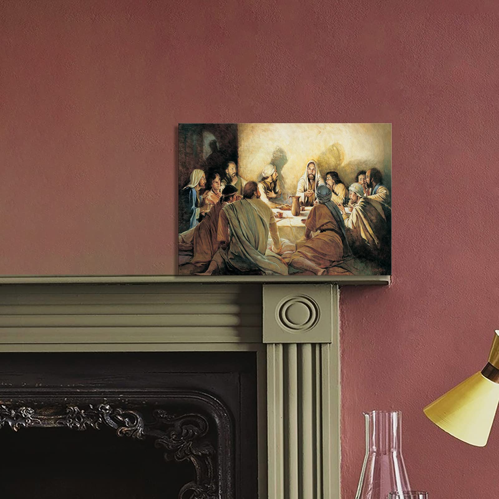 Jesus Christ Canvas Wall Art The Last Supper Modern Religious God Poster Hd Framed Print Artwork Painting Picture For Bedroom Li