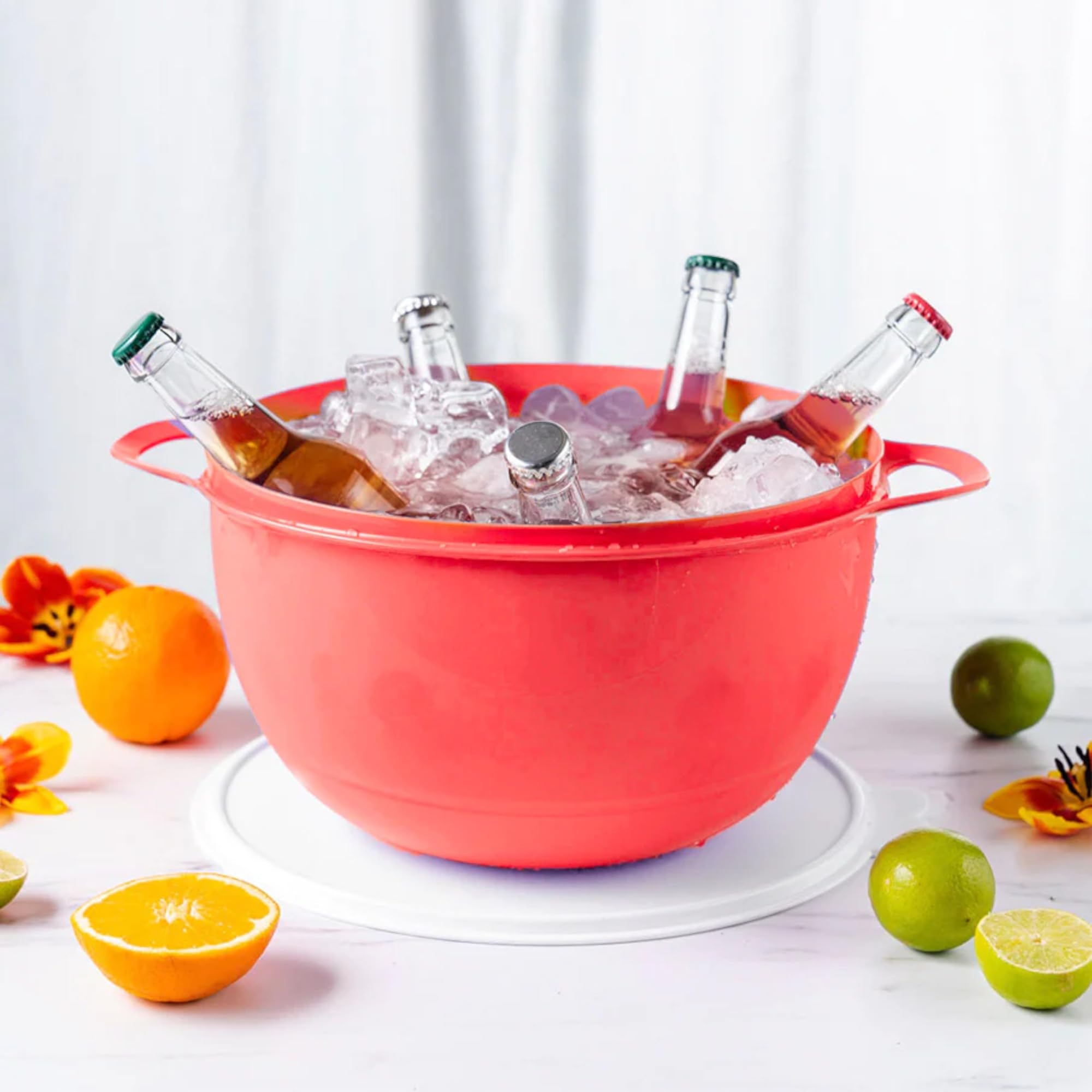 Tupperware Thatsa Mega Bowl Mixing Bowl 42 Cups 10L Chili Red