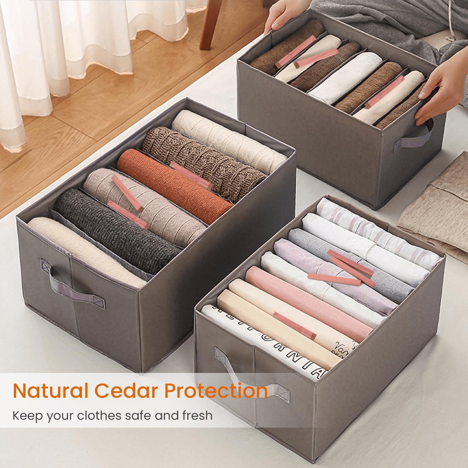 Homode Cedar Blocks For Clothes Storage, 50Pcs Cedar Sticks, Aromatic Red Cedar Wood Chips, Cedar Planks For Closets, Drawers, W