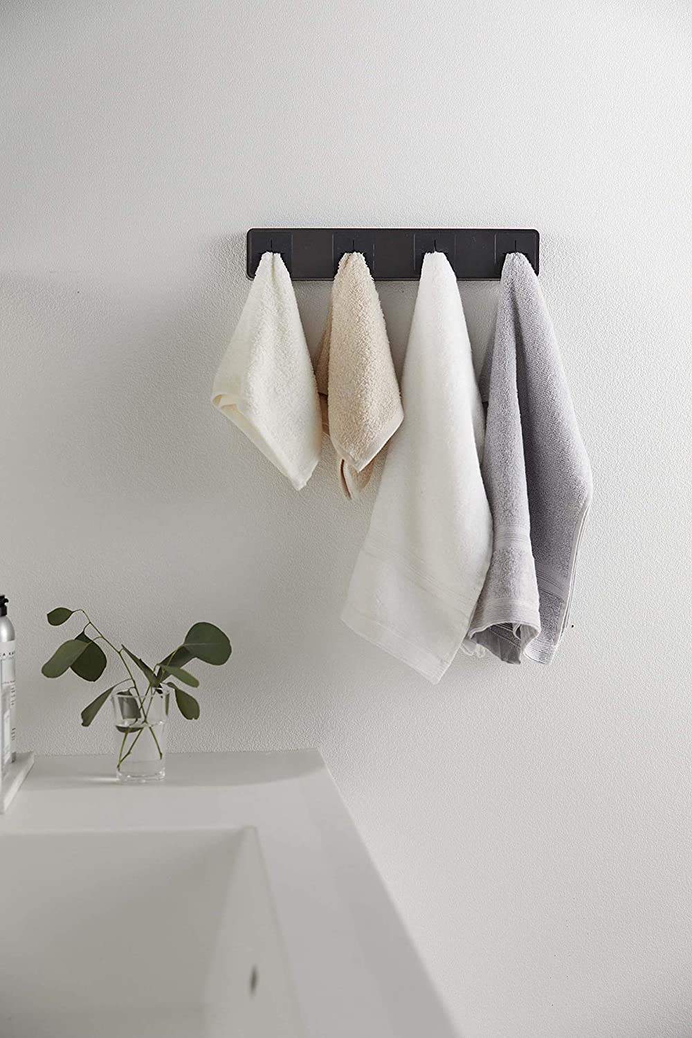 Yamazaki Home Tower Self Adhesive Towel Holder - Abs Plastic