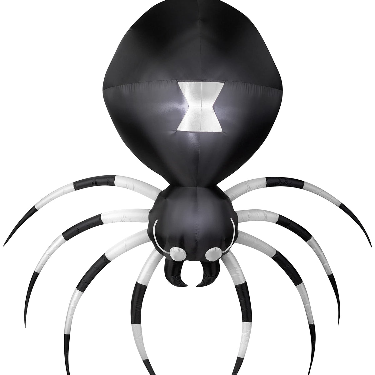 7 Gemmy Airblown Inflatable Hanging Black & White Spider Yard Decorati ...