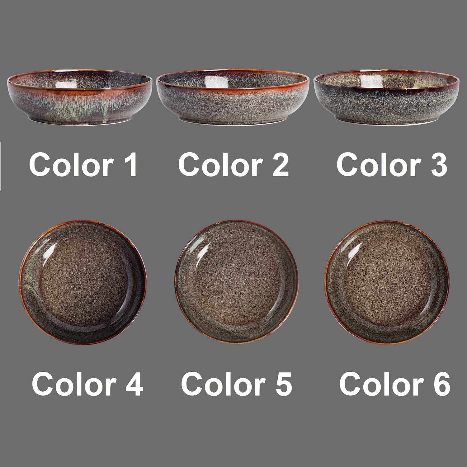 KYBSCZ 30oz Ceramic bowls set of 4-8 serving bowls for Kitchen,Pasta,Salad-Dishwasher & Microwave Safe Perfect for Housewarming,