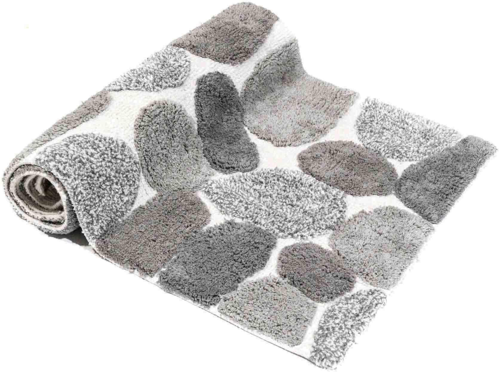 Chesapeake Merchandising Pebbles Bath Rug Runner, Grey