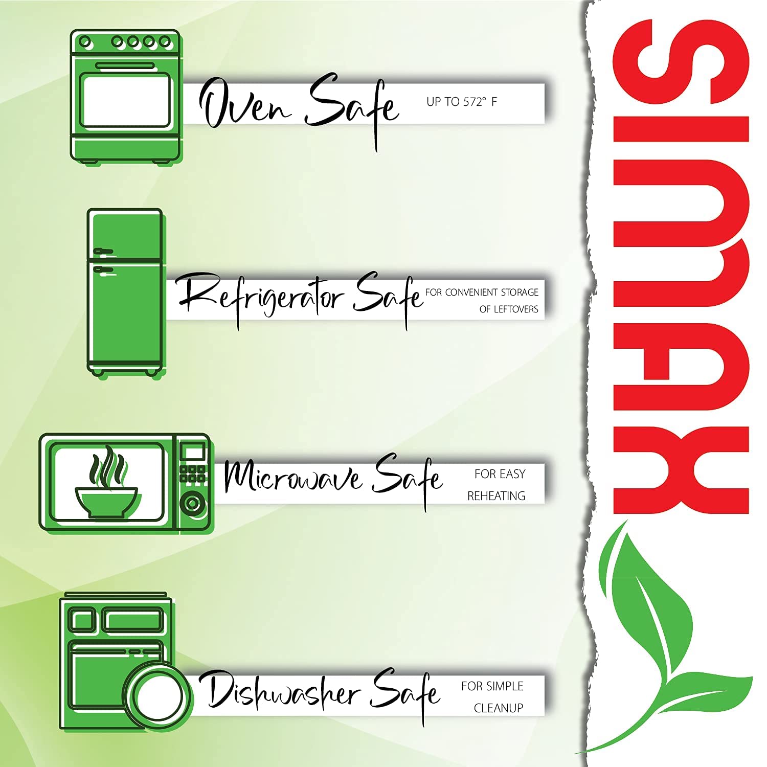 Simax Clear Glass Rectangle Roaster Pan With Lid, Raised Ridges For Fat Free Cooking, Durable Borosilicate Glass, Microwave And