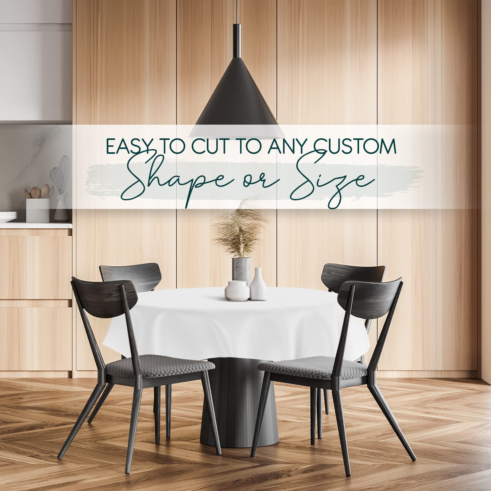 Tablecloths By Design - Quality Table Pad Protector, Waterproof Vinyl Table Cover For Superior Protection From Spills, Scratches