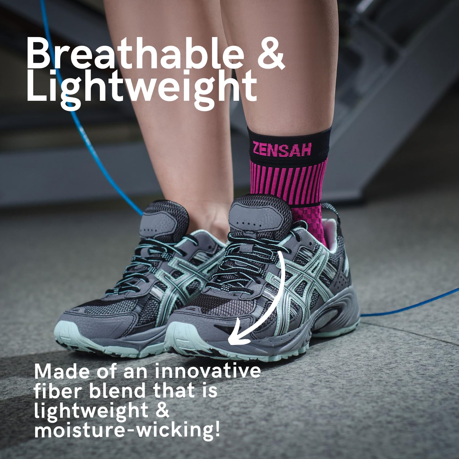 Zensah Ankle Support - Compression Ankle Brace - Great For Running, Soccer, Volleyball, Sports - Ankle Sleeve Helps Sprains, Ten