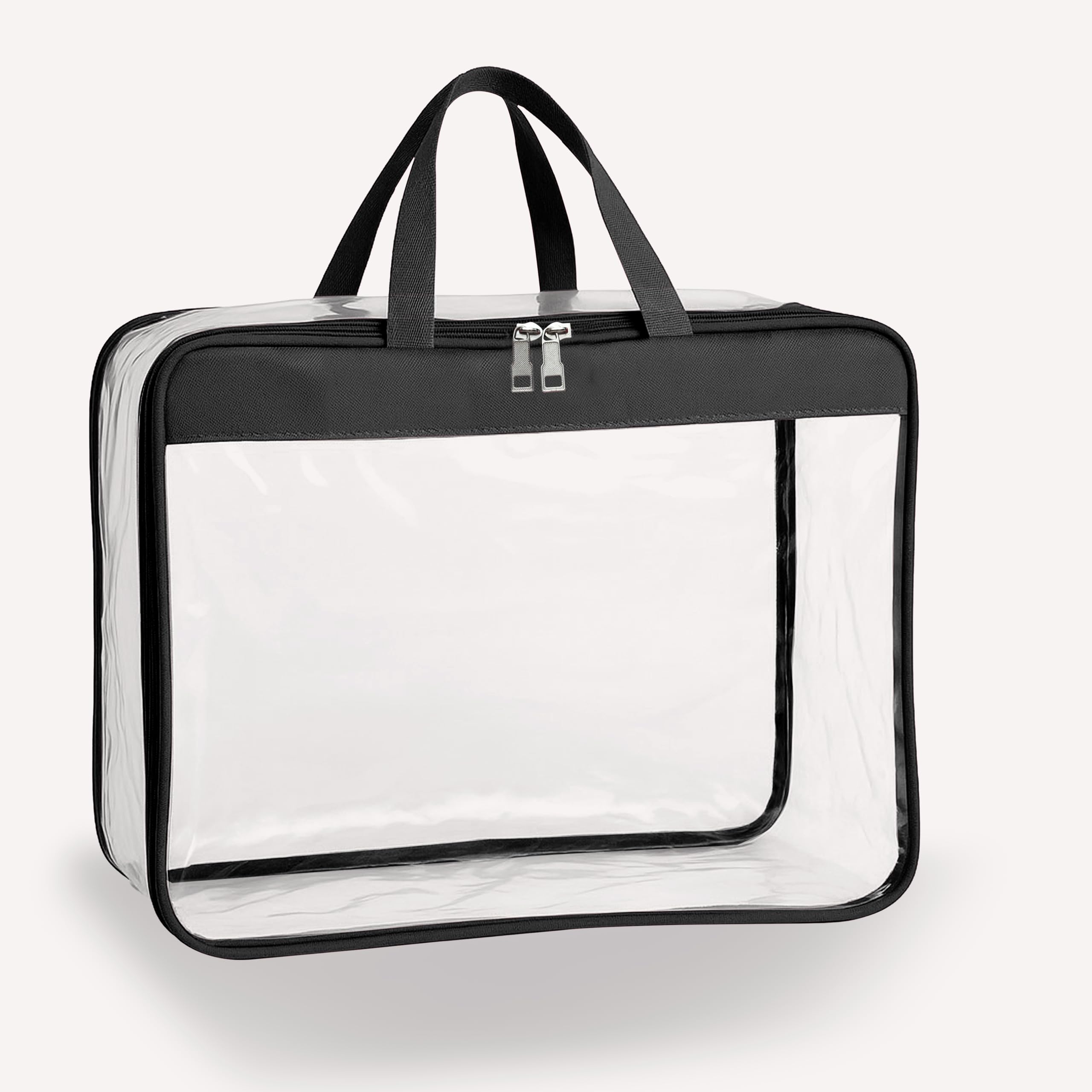 FabPax Set of 1 Clear Storage Bag for Clothes, Sarees, Bedsheets, Toys, Transparent Wardrobe Organizer, Multipurpose Storage Bag