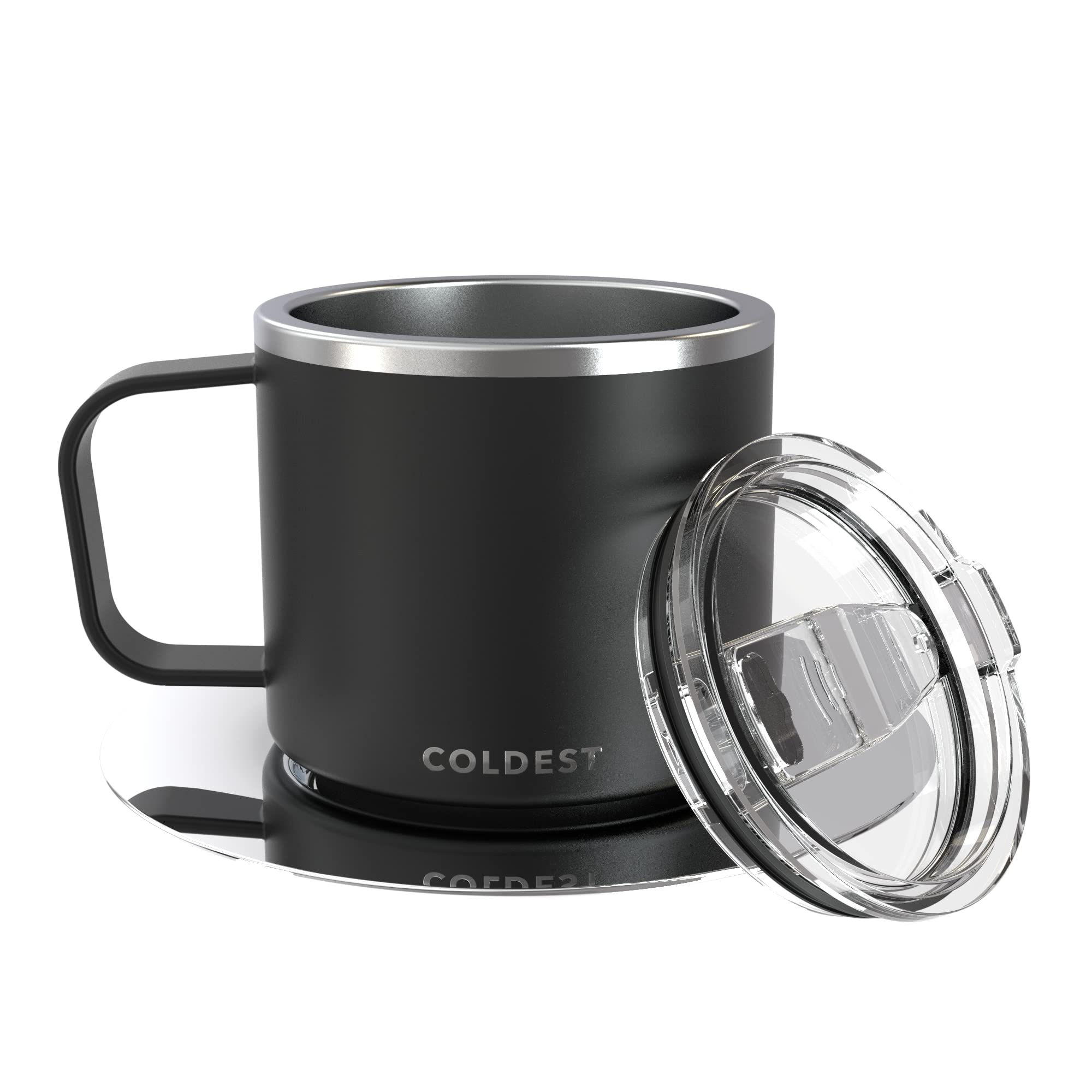 The Coldest Water Stackable Insulated Espresso Cup With Saucer - Insulated Triple Wall Stainless Steel Travel Double Shot Espres
