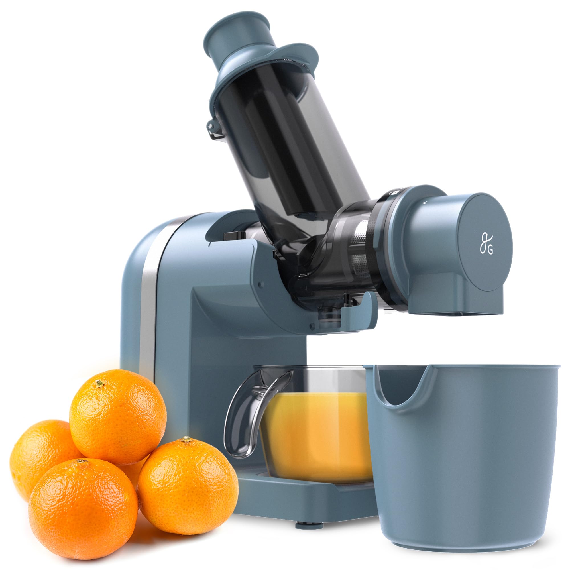 Greater Goods Cold Press Juicer, Powerful Slow Masticating Juice Extractor with Quiet Motor for Fruits and Vegetables, High Juic