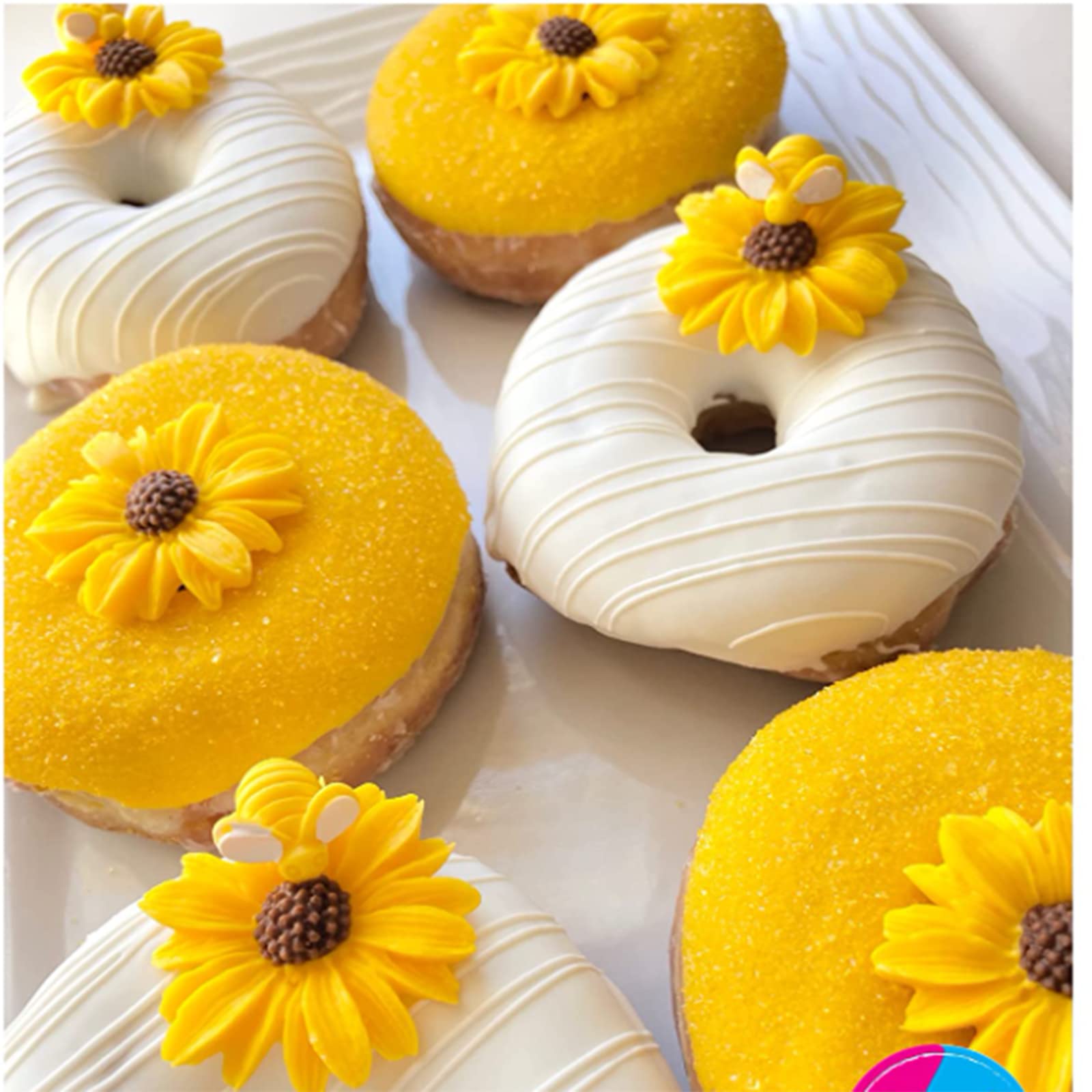 2Pcs Sunflower Flowers Silicone Molds For Cake Topper Decoration, Premium Fondant Mold For Diy Chocolate Candy Jelly Resin Clay