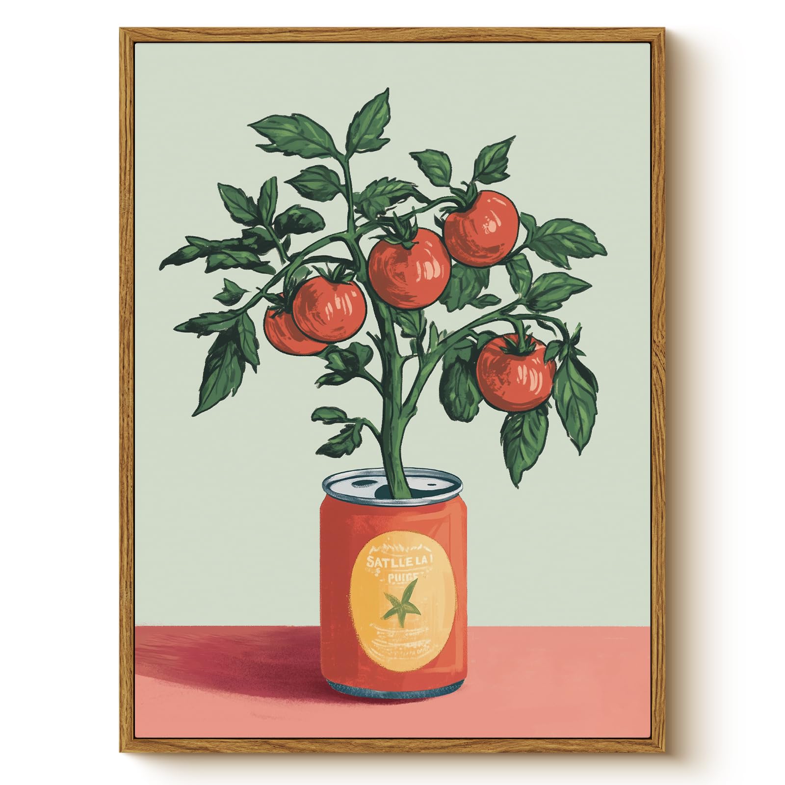 Whasayart Vintage Framed Canvas Wall Art Sr1236 Tomatoes
