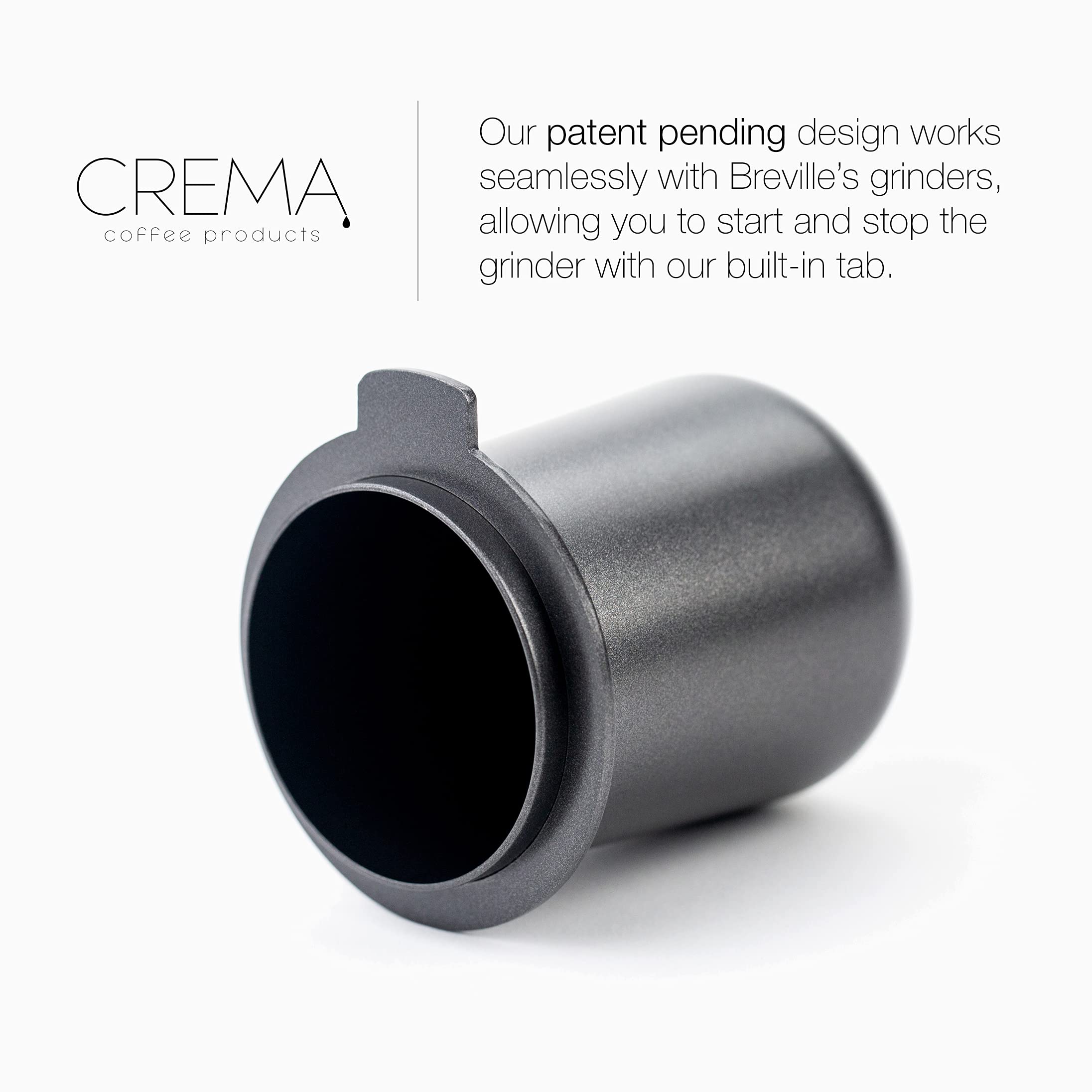 Crema Coffee Products | 54Mm Dosing Cup | Black | 100% Stainless Steel With Non-Stick Food Grade Coating | Espresso Coffee Dosin