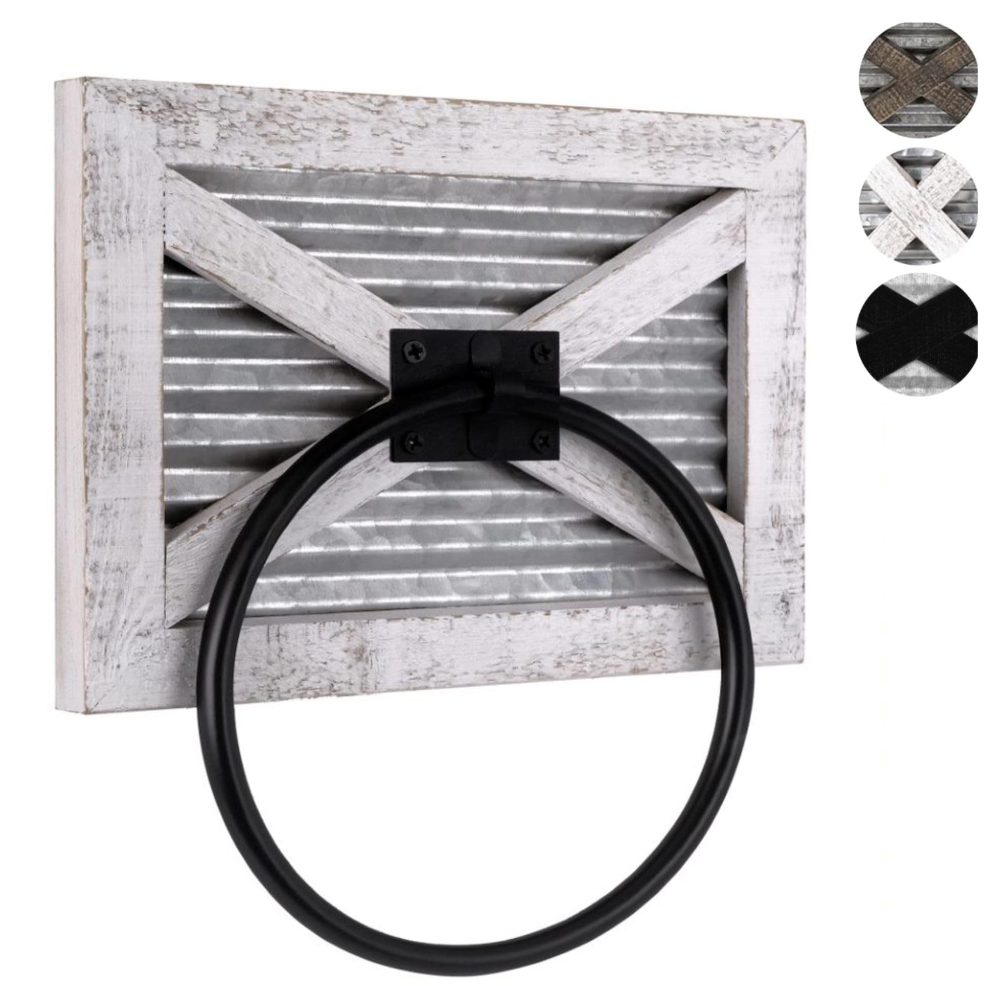 Autumn Alley Farmhouse Decor Hand Towel For Bathroom - Rustic Hand Towel Holder - Rustic Towel Rack Holder, Wall Mounted, Bathro