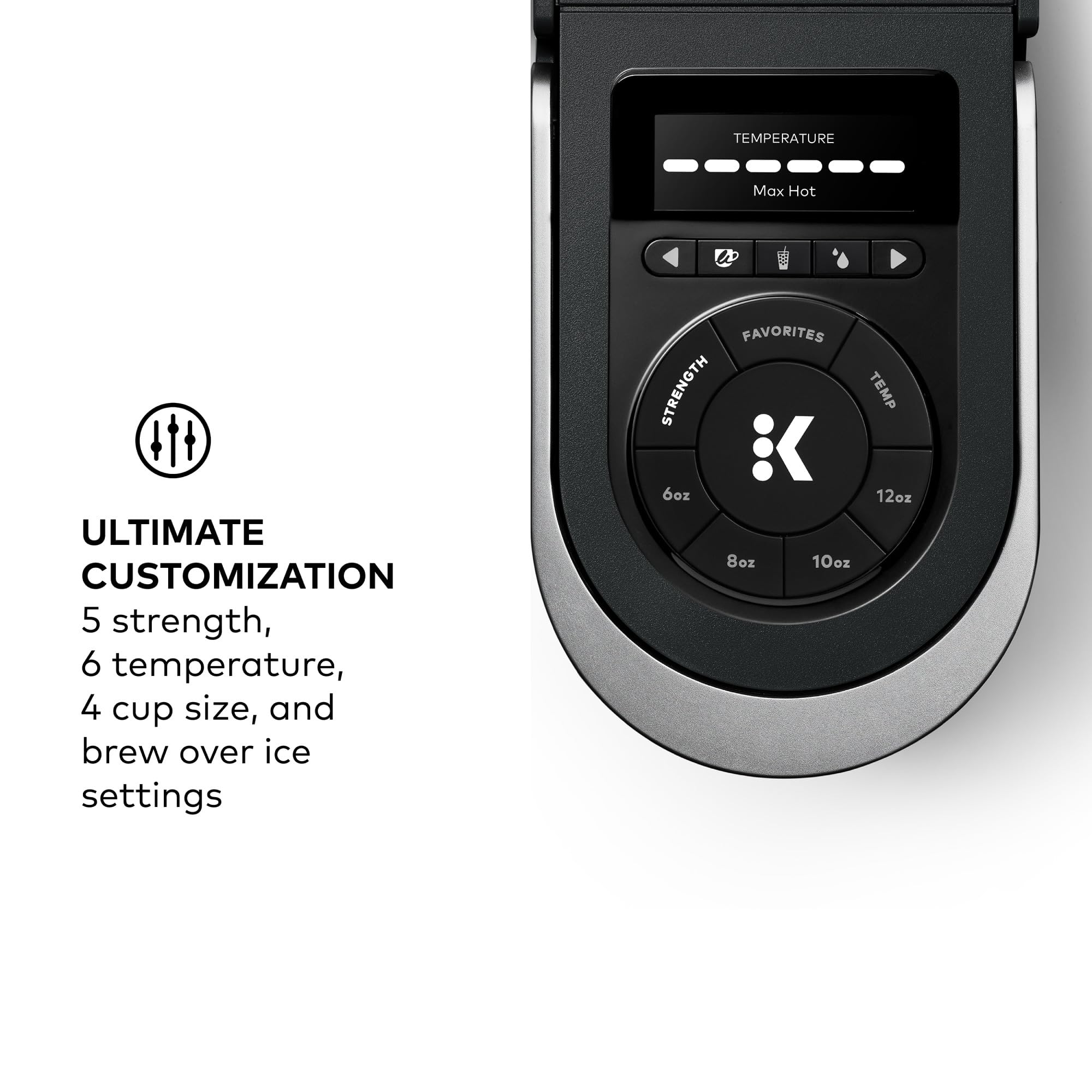 Keurig K-Supreme Smart Coffee Maker, Multistream Technology, Brews 6-12Oz Cup Sizes, Black