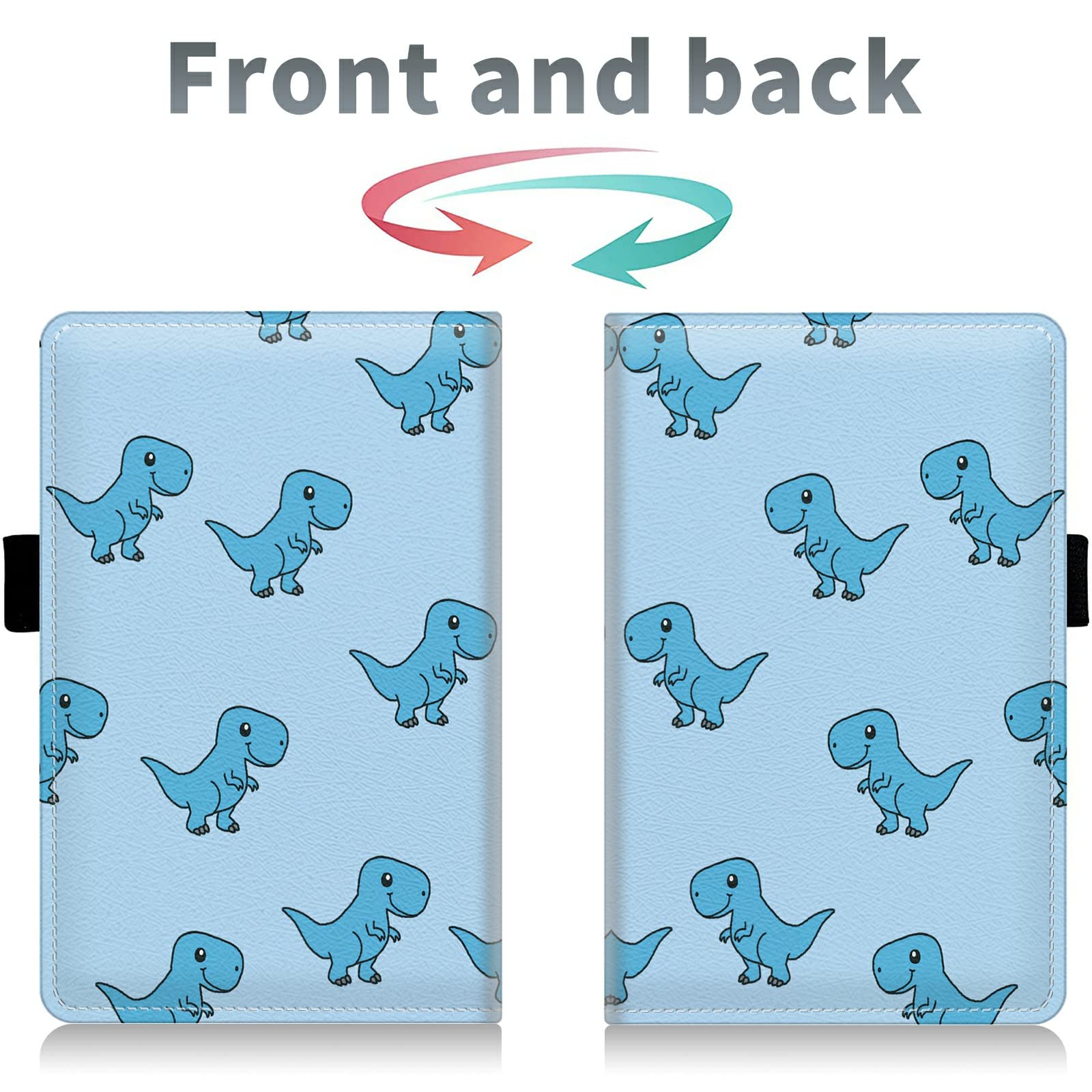 Dinosaur Cute Server Books For Waitress, Waiter Book Server Wallet With Zipper Money Pocket, Waitress Ticket Book Holder Restaur