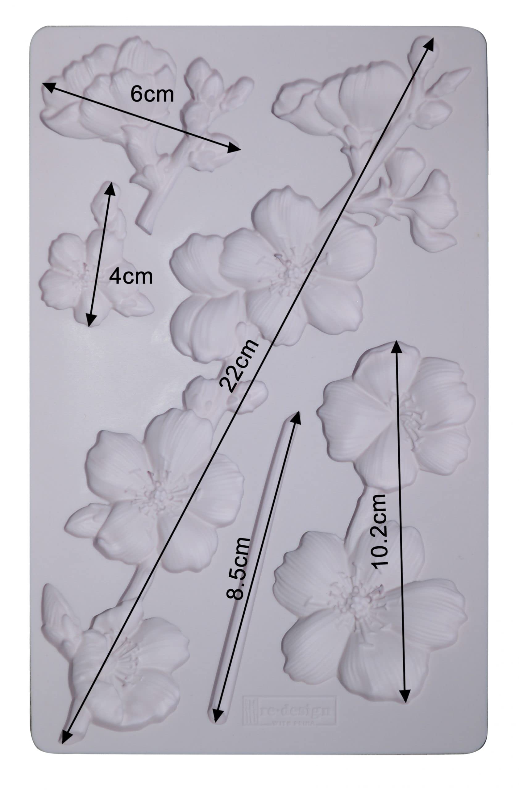 Re-Design Redesign Mould 5X8 Blsm, Botanical Blossoms