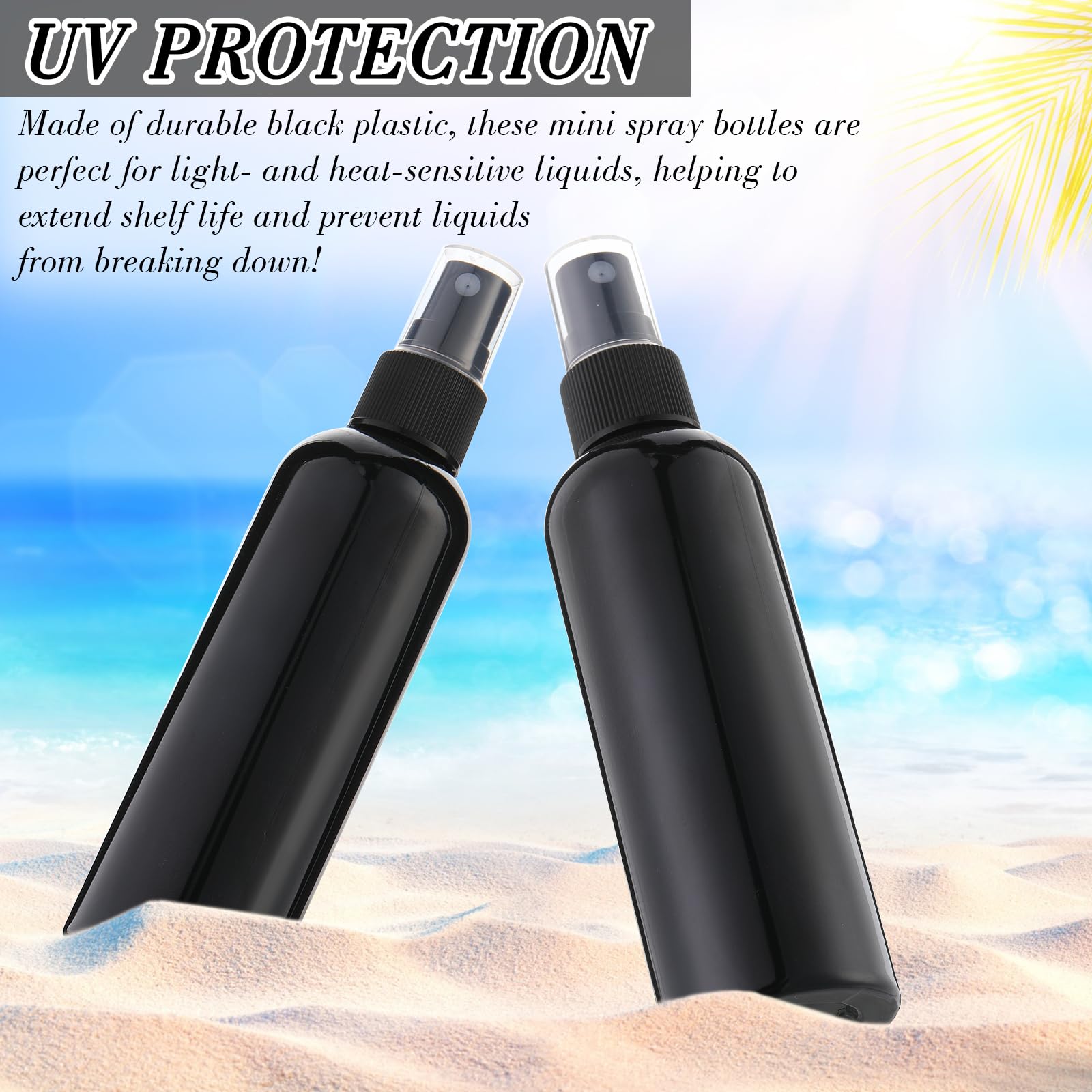 Kigley 100 Pcs Small Spray Bottle Bulk 4 Oz Plastic Empty Mist Spray Bottles For Essential Oils Fine Mist Sprayer Reusable Refil