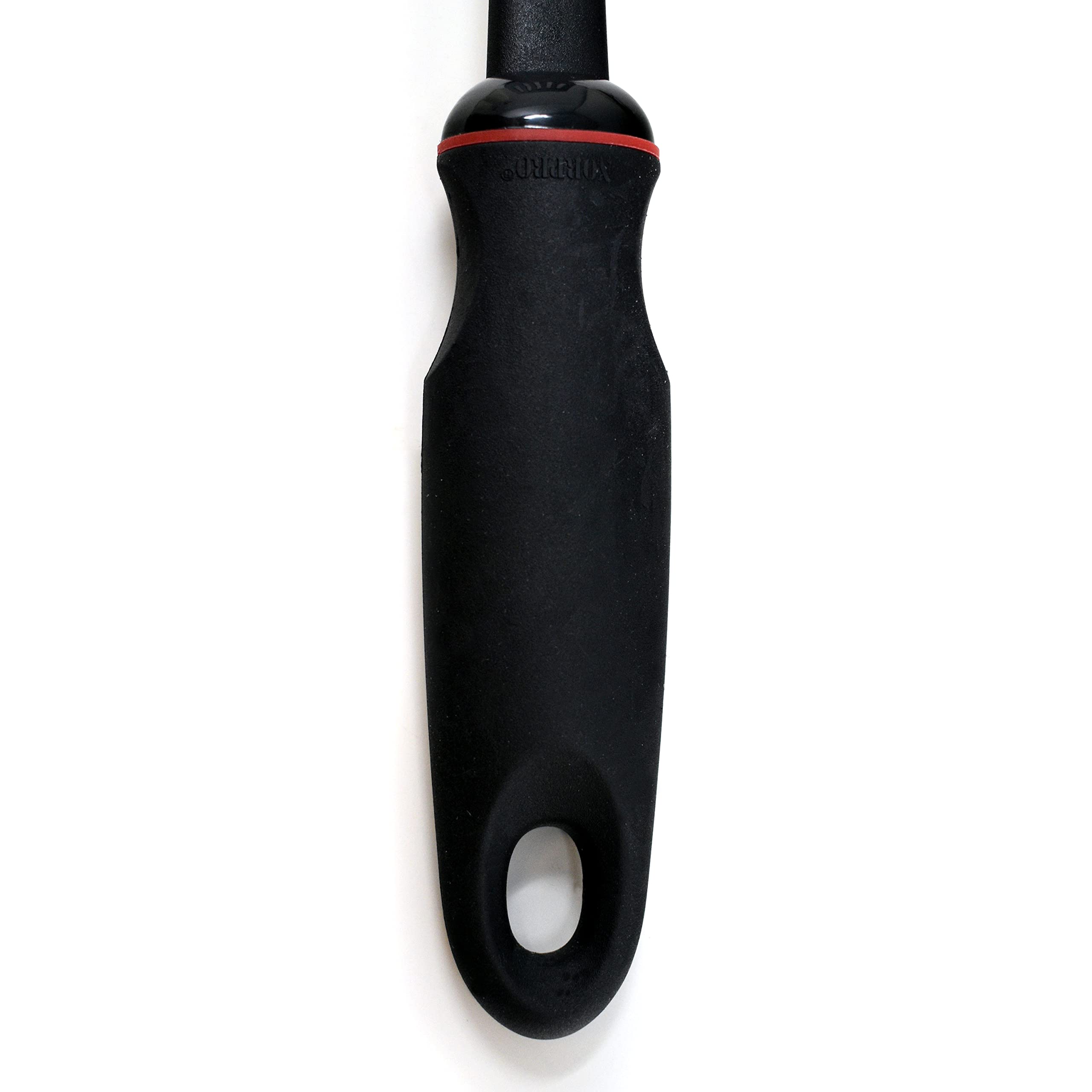 Norpro Grip-Ez Slotted Turner Soft Rubber Handle, Black, 12 X 3 X 3 Inches