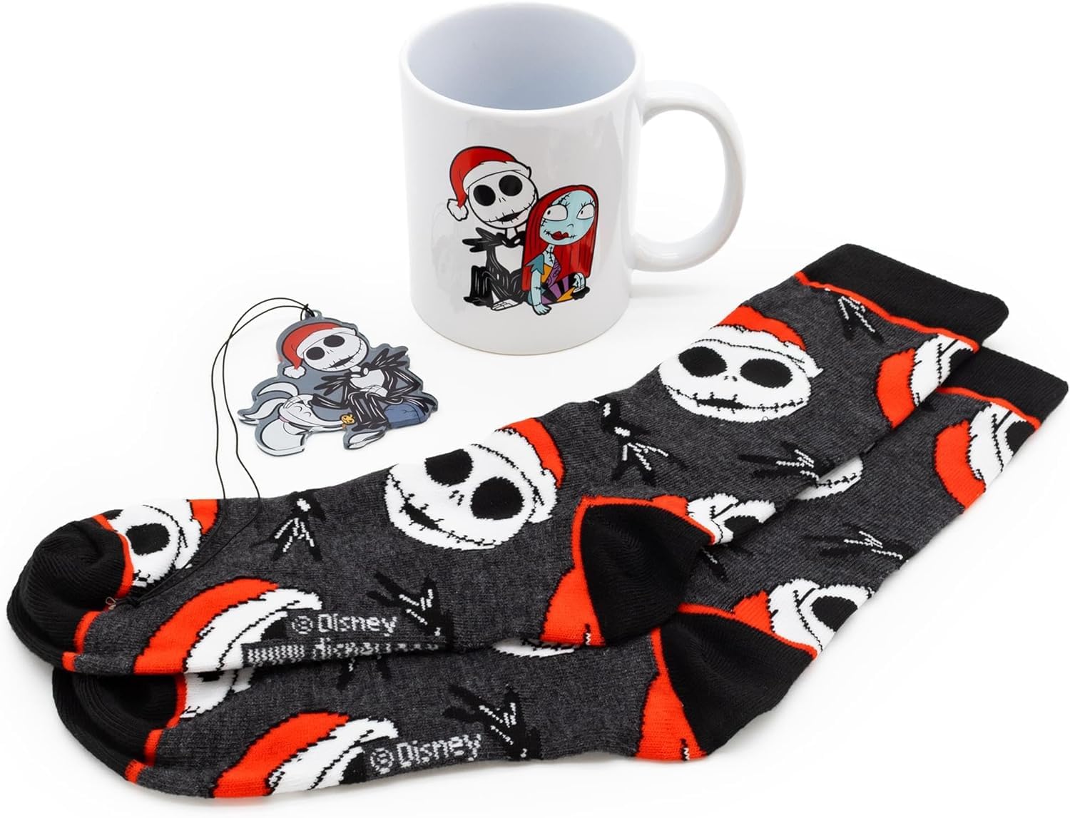 Nightmare Before christmas Mug, Socks, and Ornament Bundle