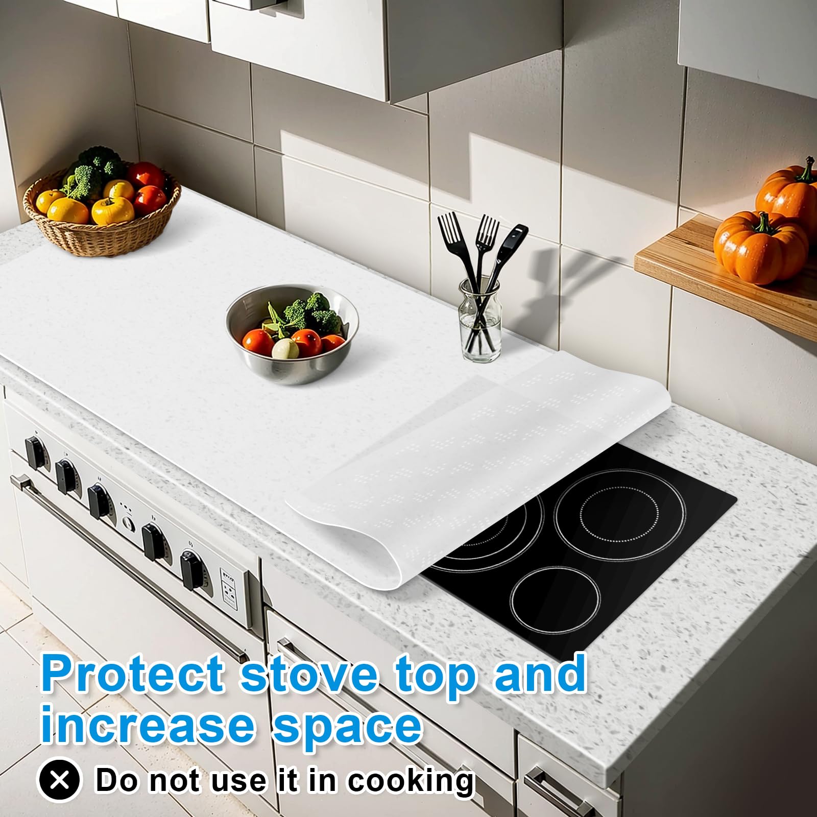 Aechy Silicone Mats For Kitchen Counter 47''X23.6''X0.08   , Largest Heat Resistant Mat Shipped Rolled Up Kitchen Island Silicon