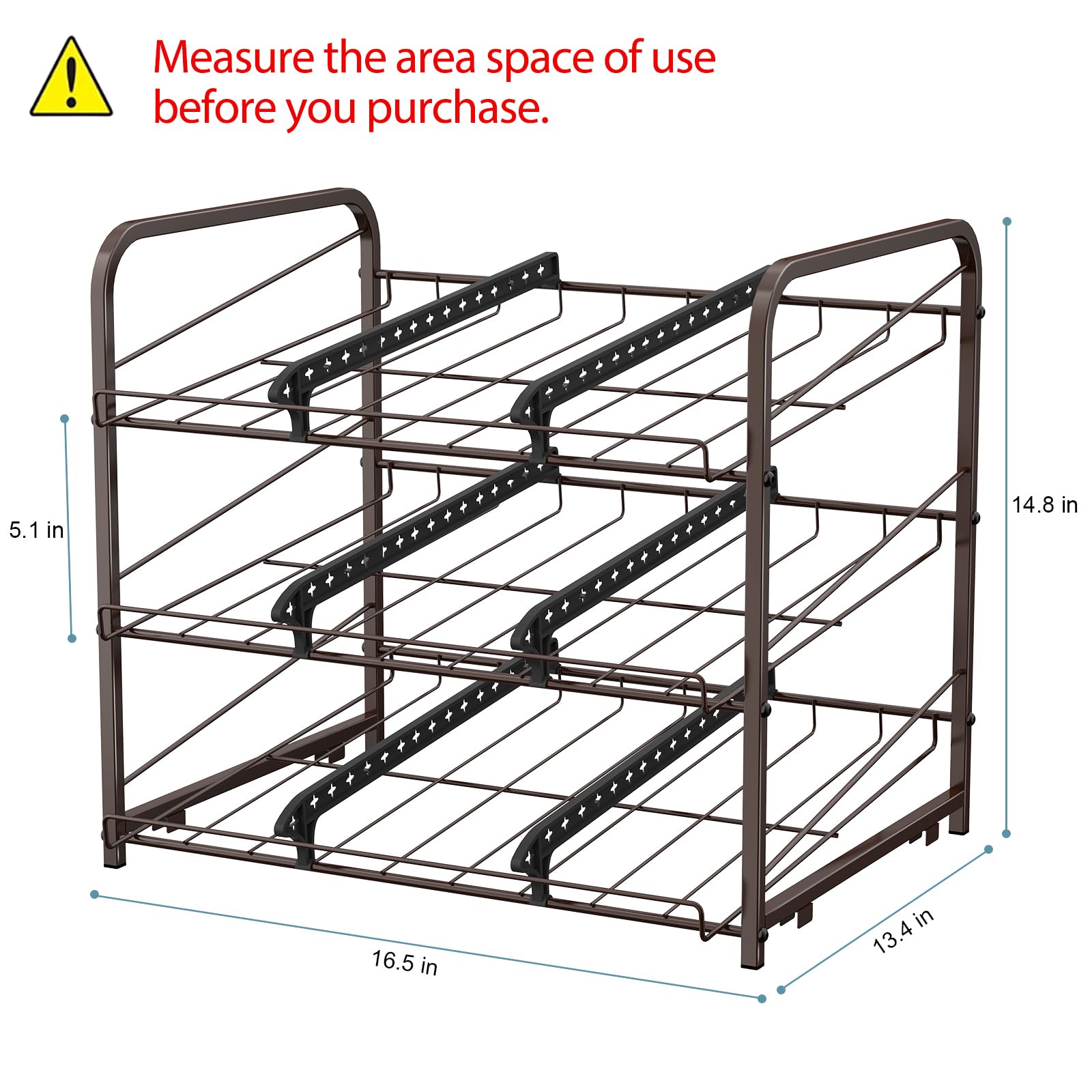 Can Organizer For Pantry Stackable 2 Pack, Can Storage Organizer Rack Stacking Can Dispensers Small Space Holds Up To 36 Cans Fo