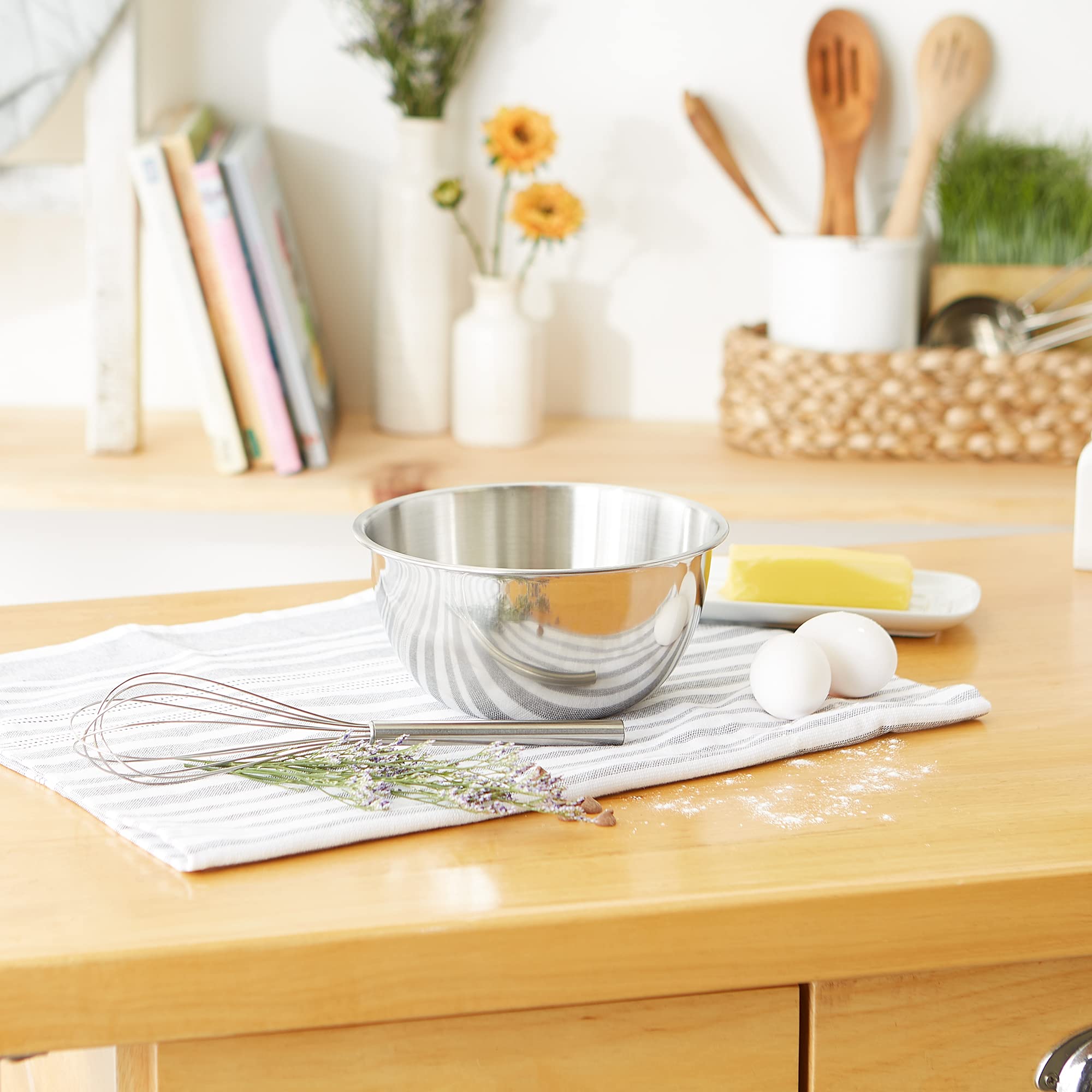 RSVP Intl 2 Qt Mixing Bowl - Stainless Steel