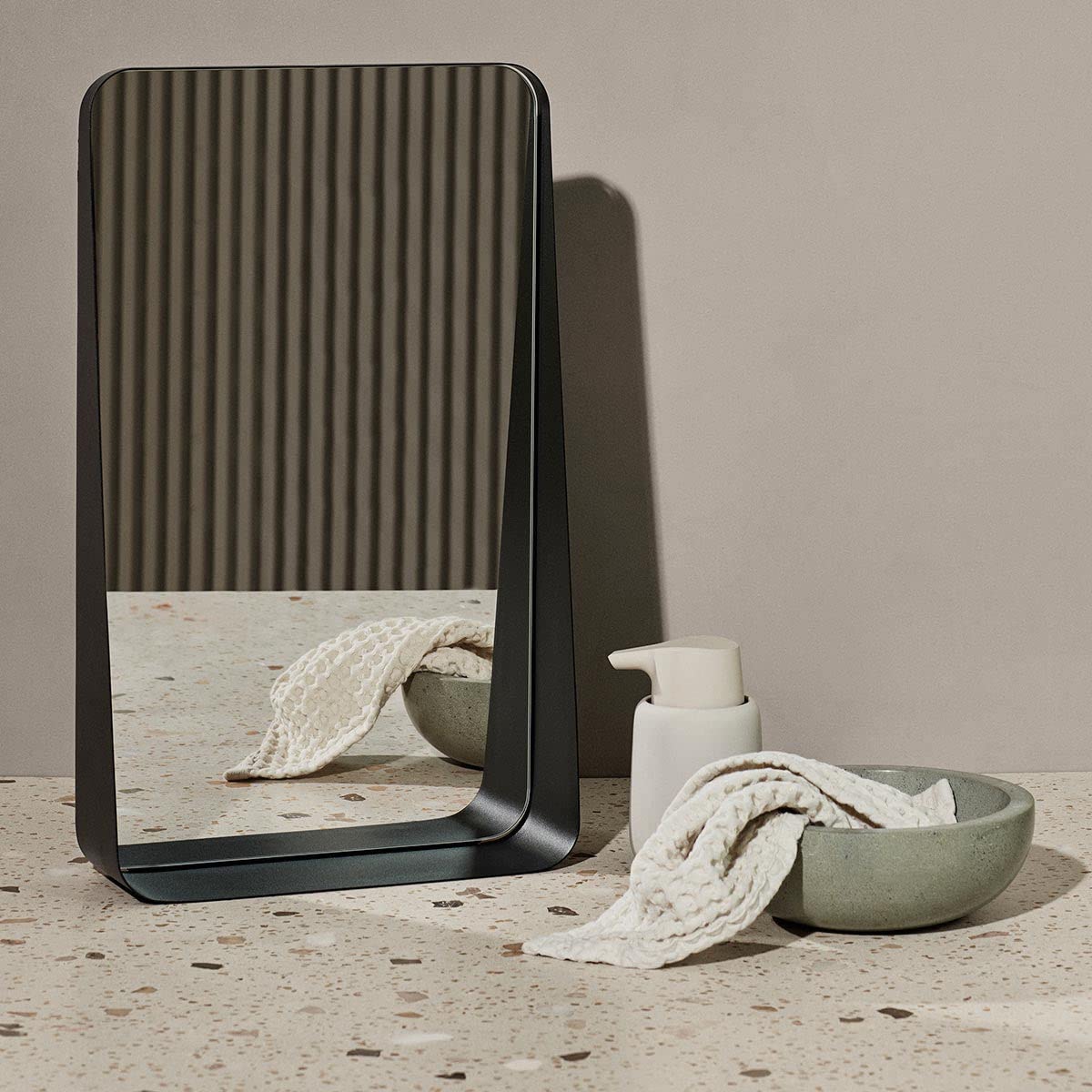 Blomus Sono Soap Dispenser 250 Ml Ceramic Hand Soap Dispenser In Grey Diameter 8 X 14 H Cm Colour Satellite Liquid Soap Dispense