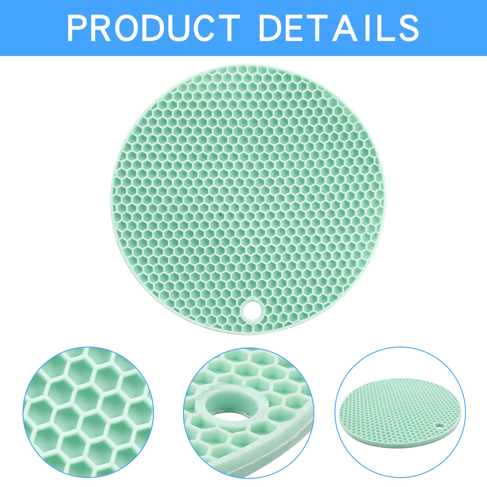 Hitefu 3Pcs Silicone Jar Opener Gripper Pads For Seniors With Arthritis Weak Hands, Rubber Multifunctional Jar Gripper Pads, Ant
