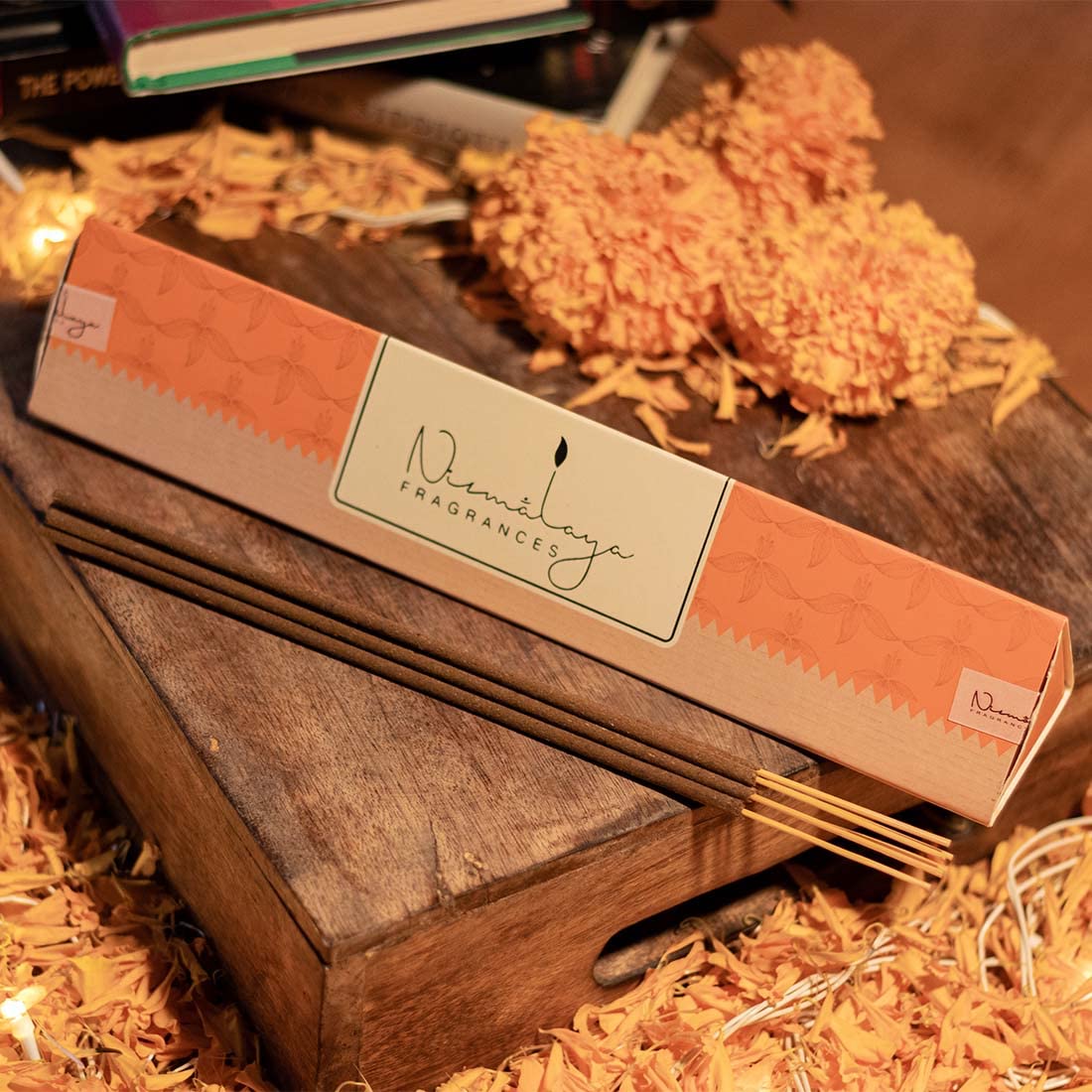 NIRMALAYA Mysore Sandalwood Incense Sticks Agarbatti- 40 Sticks | 100% Natural and Charcoal Free | Incense Stick for Home Fragra