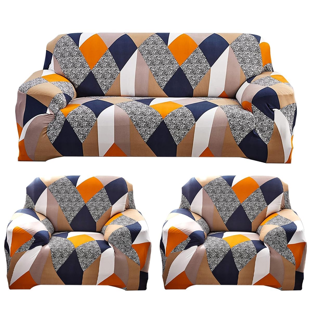 Gifts Island Sofa Cover 3 Seater And 2 Seater Fully Covered Universal 5 Seater Sofa Cover NonSlip Sticky Elastic Stretchable So