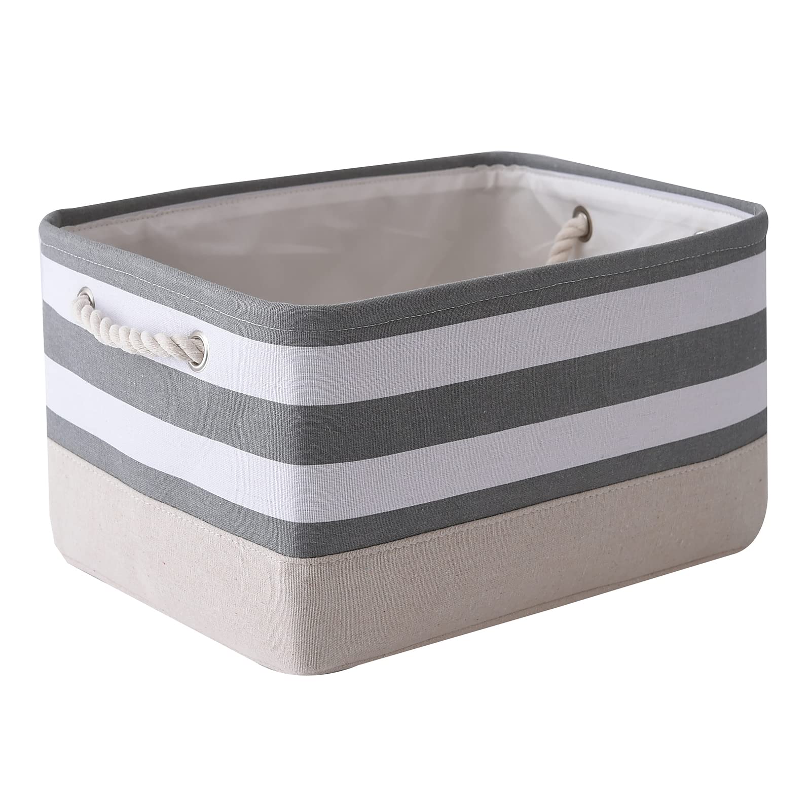 Thewarmhome Storage Basket Fabric Basket With Handles Dog Toy Basket Cloth Storage Bin Shelf Basket Decorative Storage Basket Sh