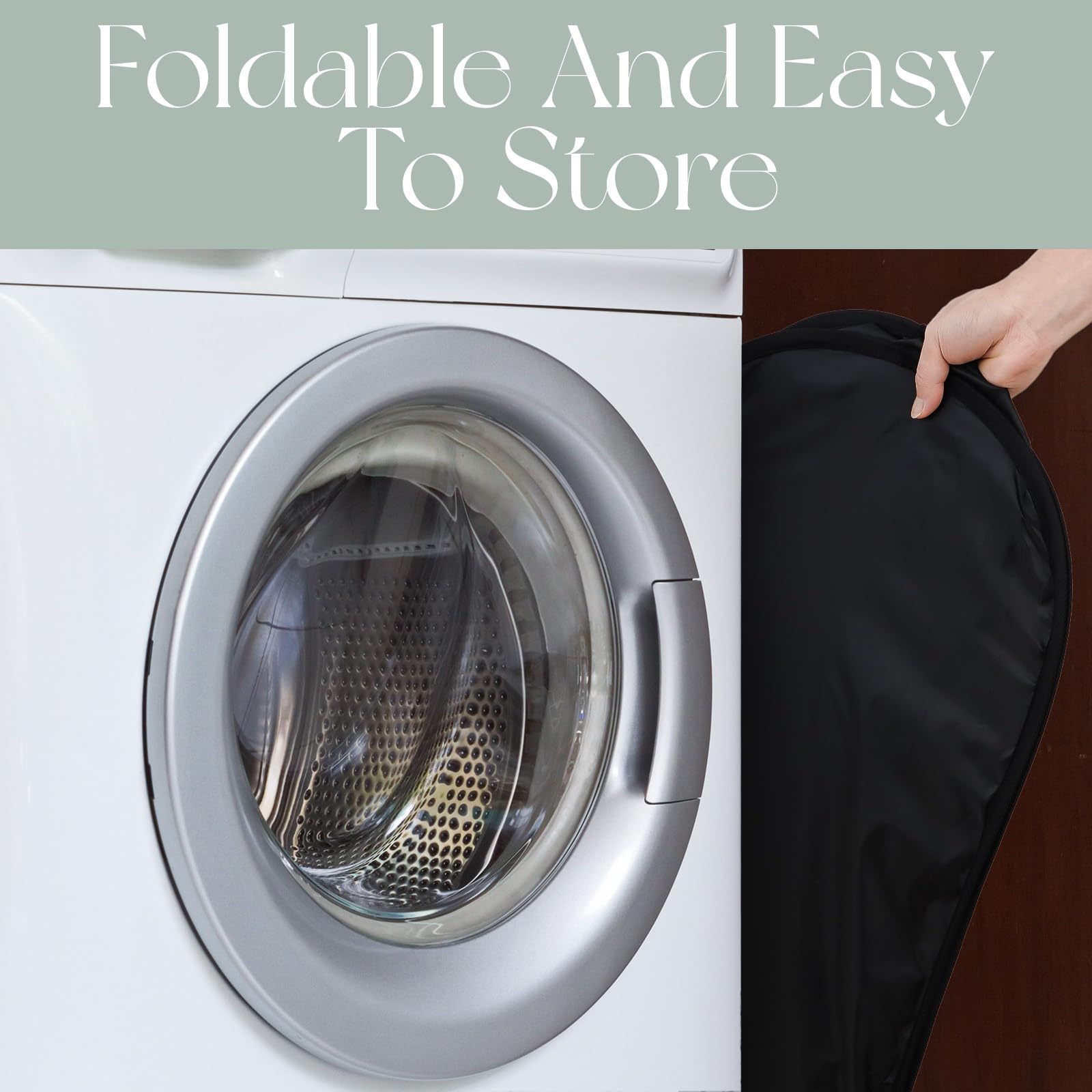 2 Pack Pop Up Hampers For Laundry, 3 Compartments Mesh Folding Laundry Basket Collapsible, Mesh Laundry Hamper For Laundry Room,