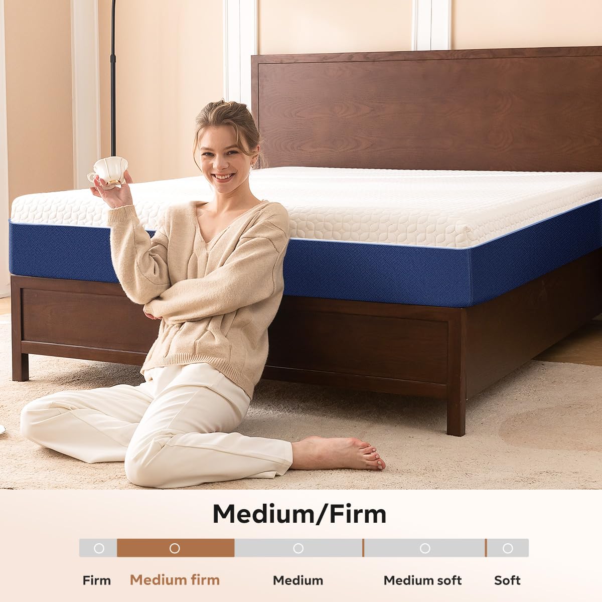Gelsea Cooling Gel Memory Foam Mattress Made In Usa,Hybrid Mattress With Breathable Cover,Bed Mattress In A Box,Pressure Relievi