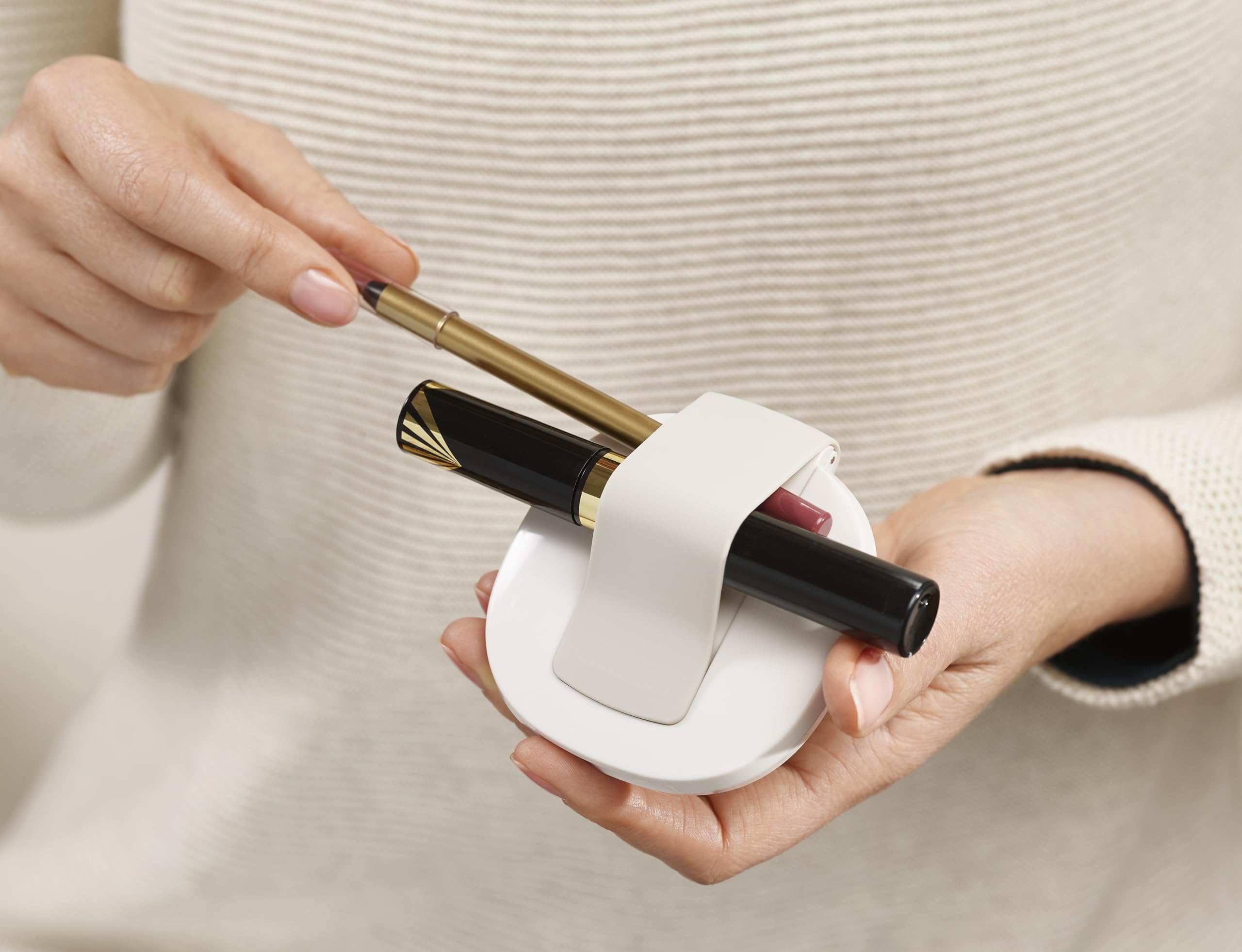 Joseph Joseph Make Me Up Compact Mirror & Cosmetic Organiser Set, Light Blue