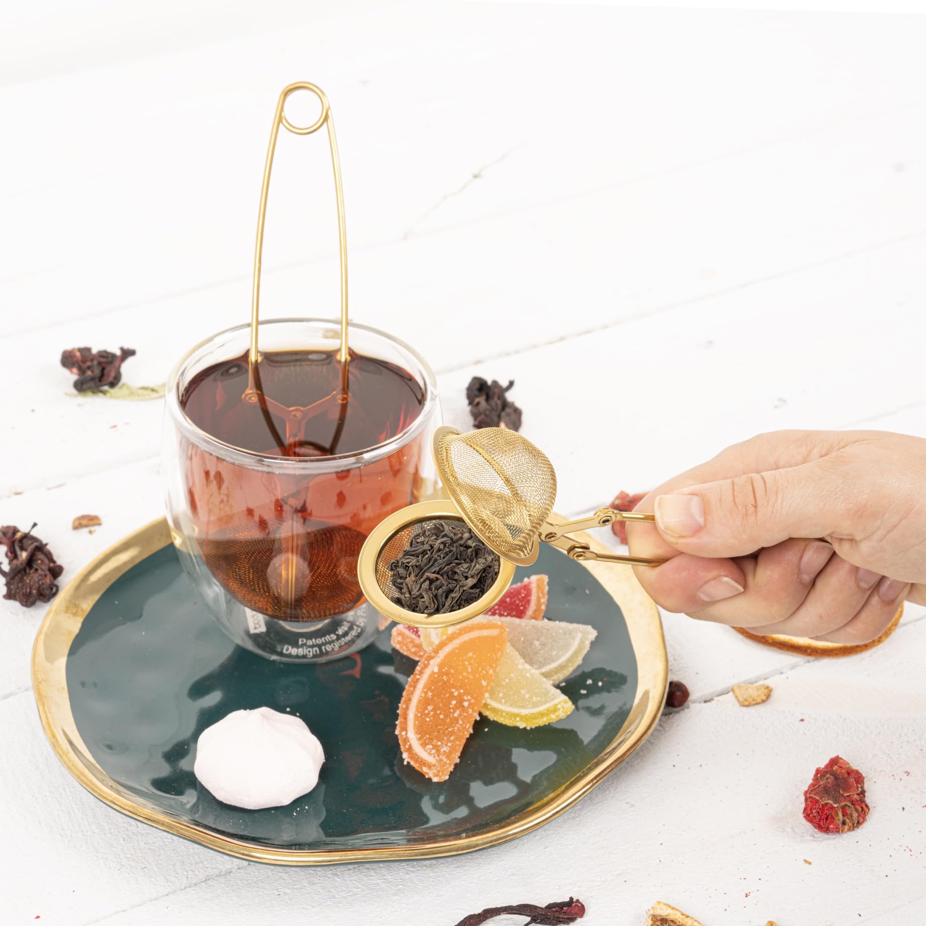 Snap Ball Tea Strainer 3 Pack Tea Infuser With Handle Tea Mesh Infuser Snap Ball Strainer Steep Loose Leaf Tea Infuser Fine Mesh