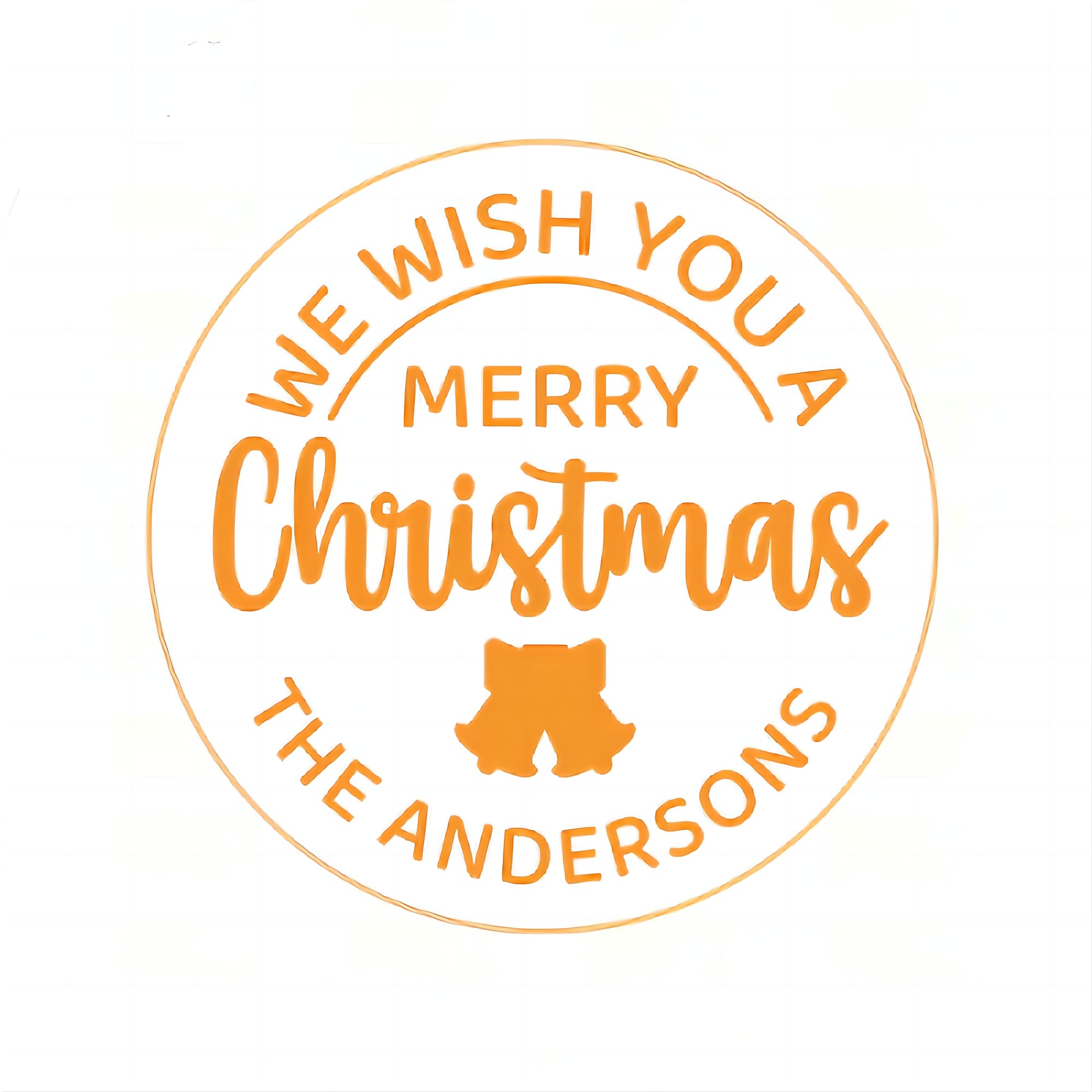 Personalized Custom Merry Christmas Cookie Stamp With Your Family Name Fondant Embosser Cupcake Topper Biscuit Cutter