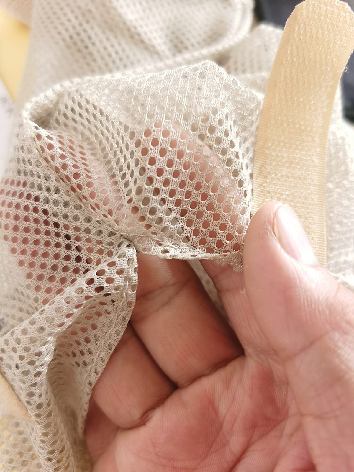 Hanging Mesh Storage Bags 5Pack Potatoes Bags Onion Bags Mesh Garlic Net Bags Long And Large Reusable Net Storage Produce Bags (