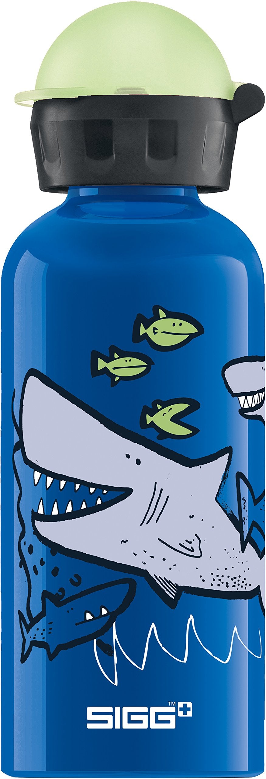 Sigg - Kids Water Bottle - Sharkies - Leakproof - Lightweight - Bpa Free - Aluminum - 13 Oz