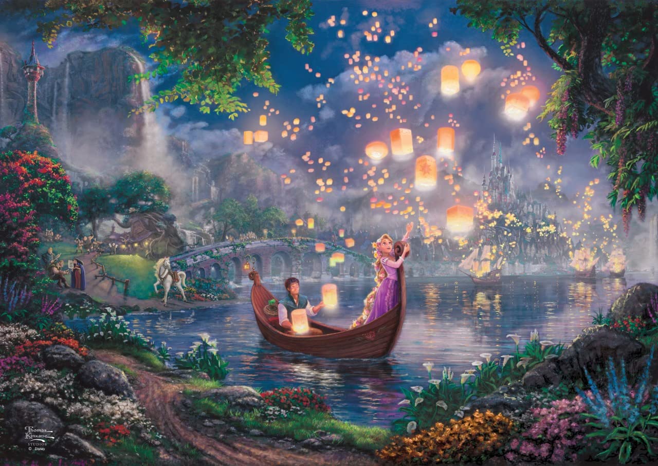 Mightyprint Disney - Tangled - Floating Lantern Festival - Durable 24    X 17 Wall Art - Not Made Of Paper - Officially Licensed