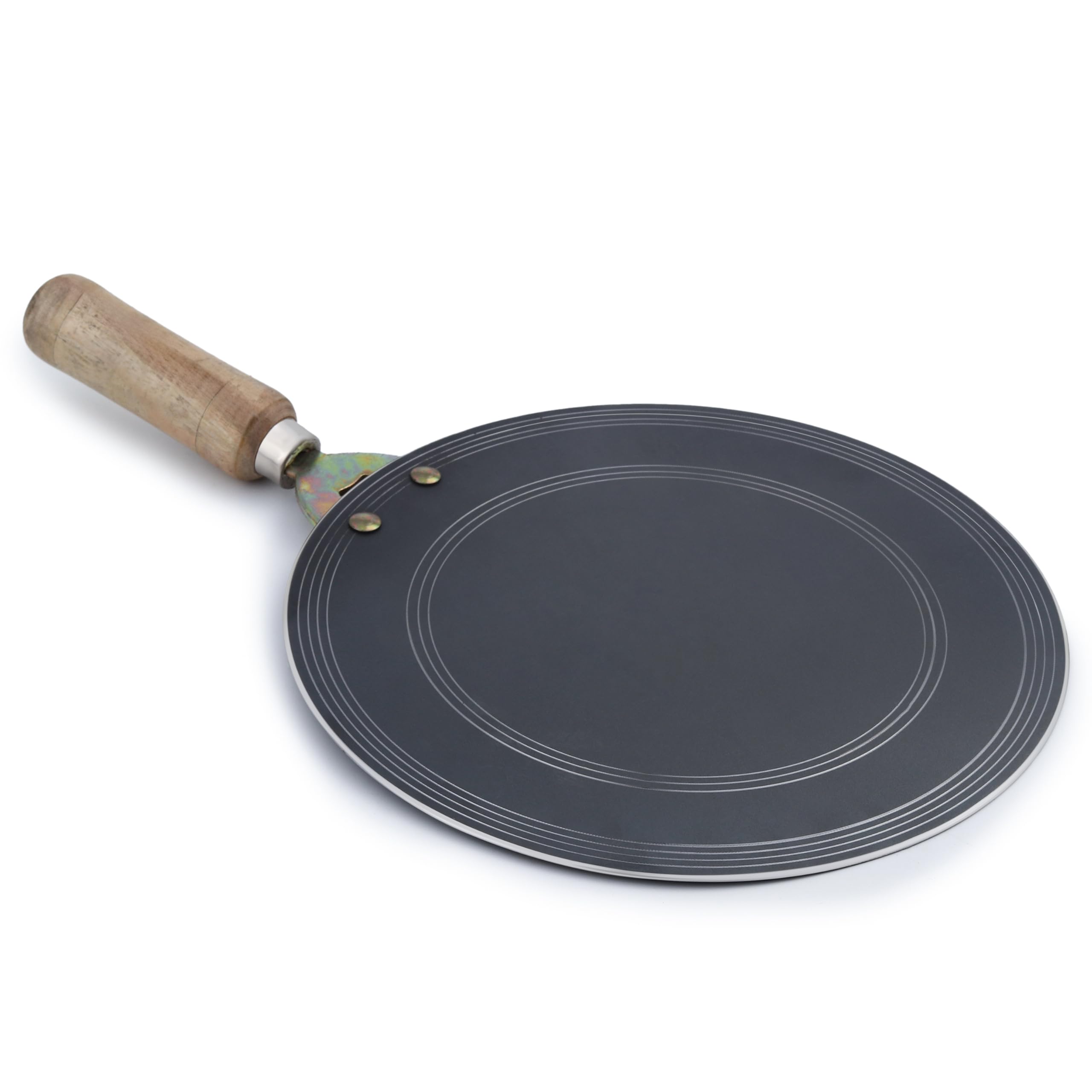 VismayS Small Dosa Tawa 11 Inch 28 Cm Food Grade Pure Iron Flat Cookware Suitable For Uttapam Roti Chapati Naan Dosa Vegetables