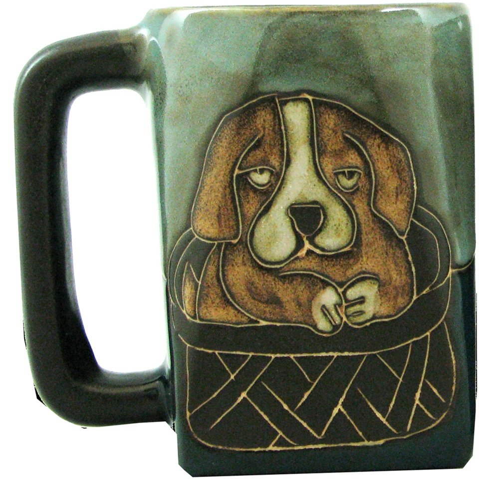 Mara Stoneware Mug - Playful Puppies 12 Oz.