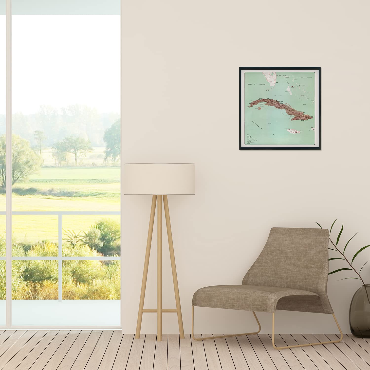 Historix Vintage 1962 Cuba Map Print - 24X24 Inch Vintage Map Of Cuba Poster - Old Mapa De Cuba Wall Art - Republic Of Cuba Hist