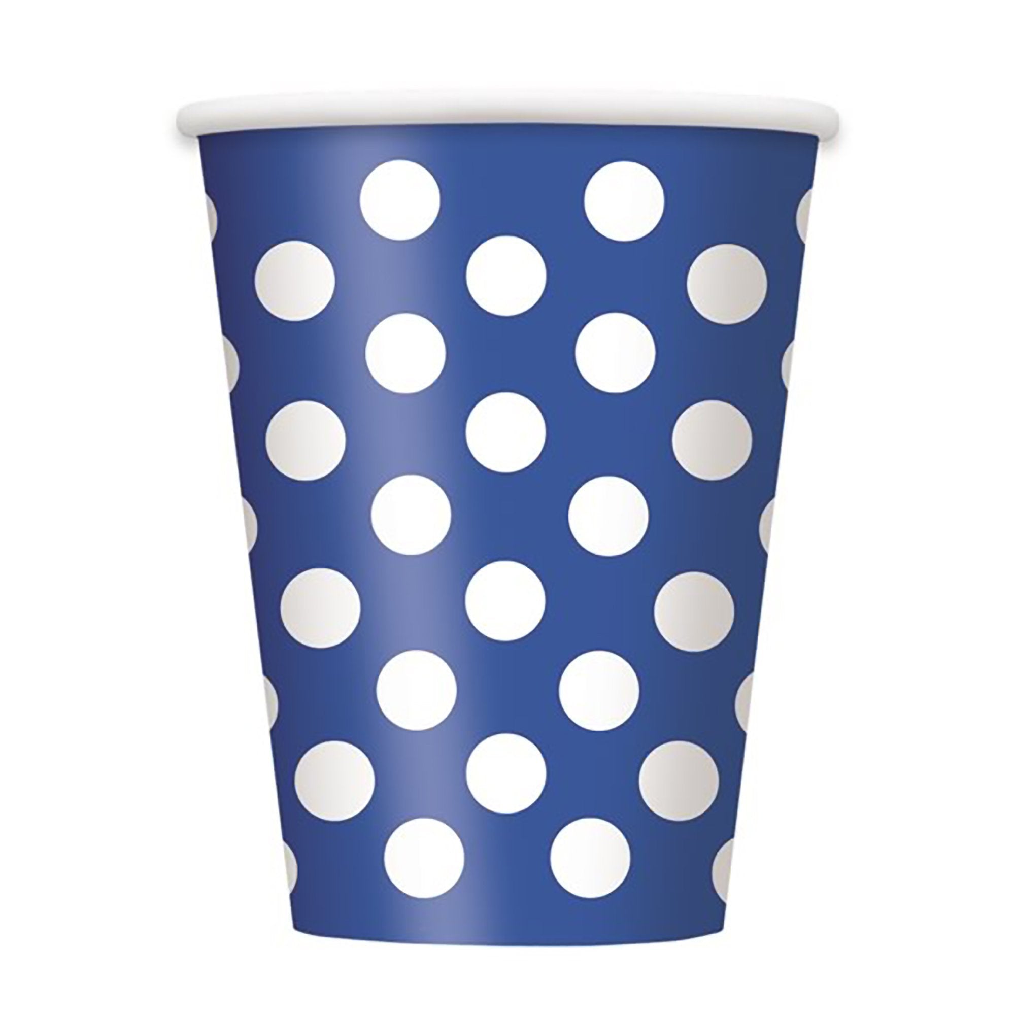 Unique Polka Dot Party Paper Cups, 12 Oz, Sunflower Yellow