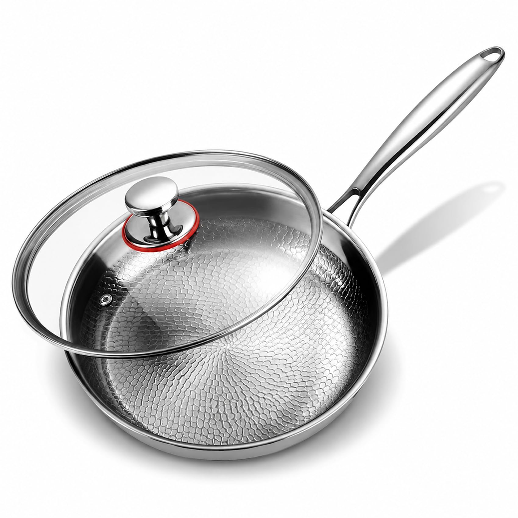 Handhaft 10Inch NoCoating Titanium Alloy Frying Pan with Lid