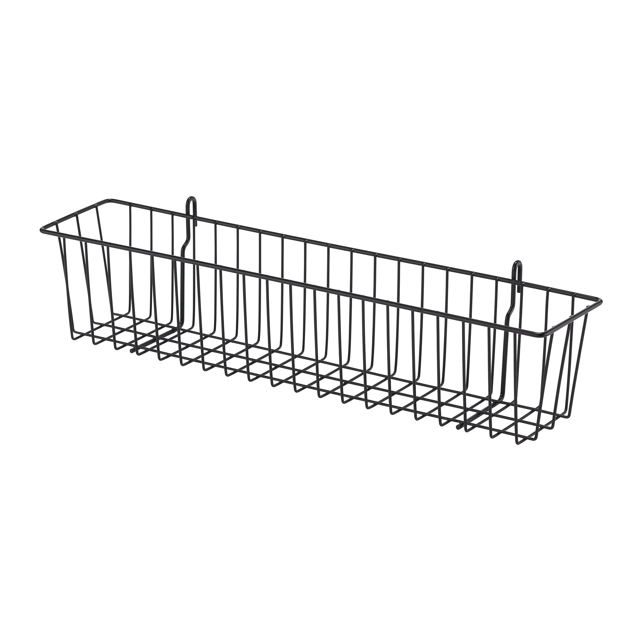 TRINITY 21Inch Metal Hanging Basket to Use With Shelf Units and Storage Racks for Garage, Kitchen, and Closet Organization, NSF