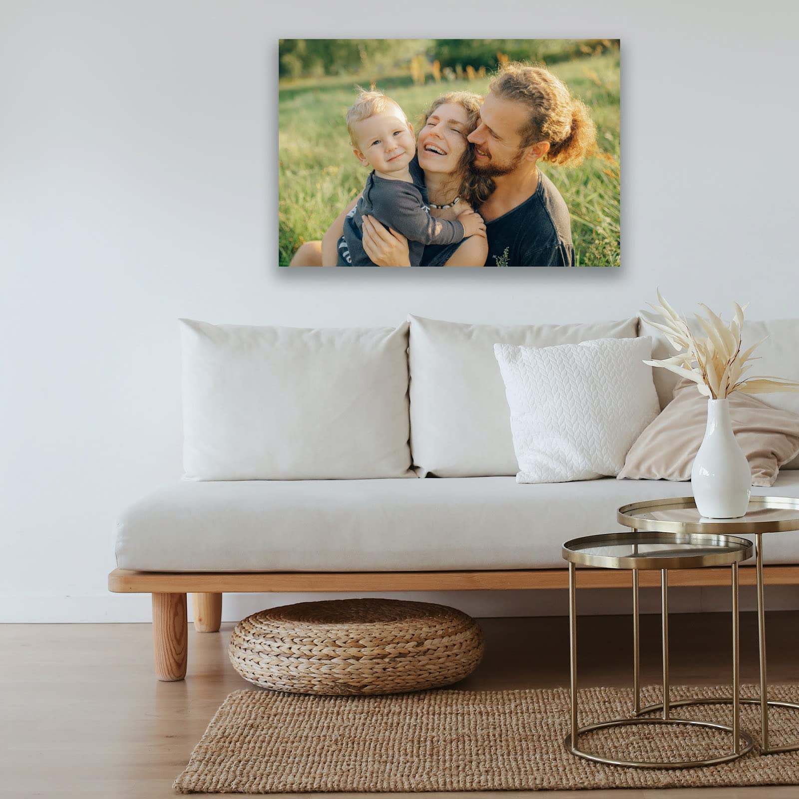 Custom Canvas Prints With Your Photos Custom Wall Art Personalized Canvas Pictures For Pet/Family Gifts For Mom/Men/Women (12''