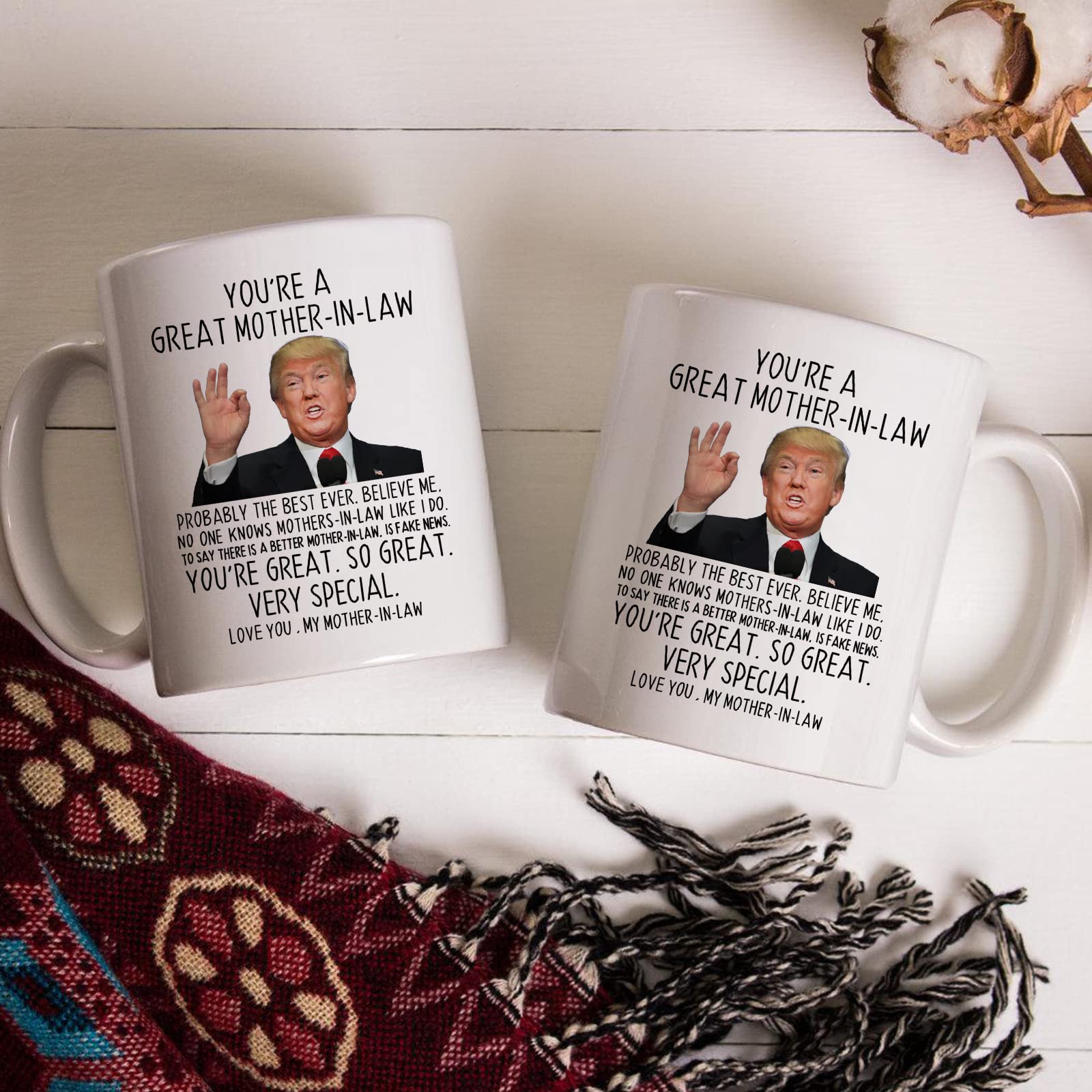 Aurahouse Funny Gifts For Mother-In-Law, You 'Re A Great Mother-In-Law Coffee Mug 11 Oz, Mother-In-Law Birthday Gifts From Daugh