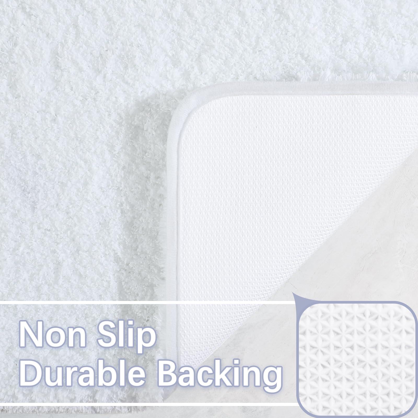Lochas Bathroom Rug Runner 24X70 Inch, Soft Thick Absorbent Microfiber Bath Rugs For Bathroom, Machine Washable, Shaggy Plush No