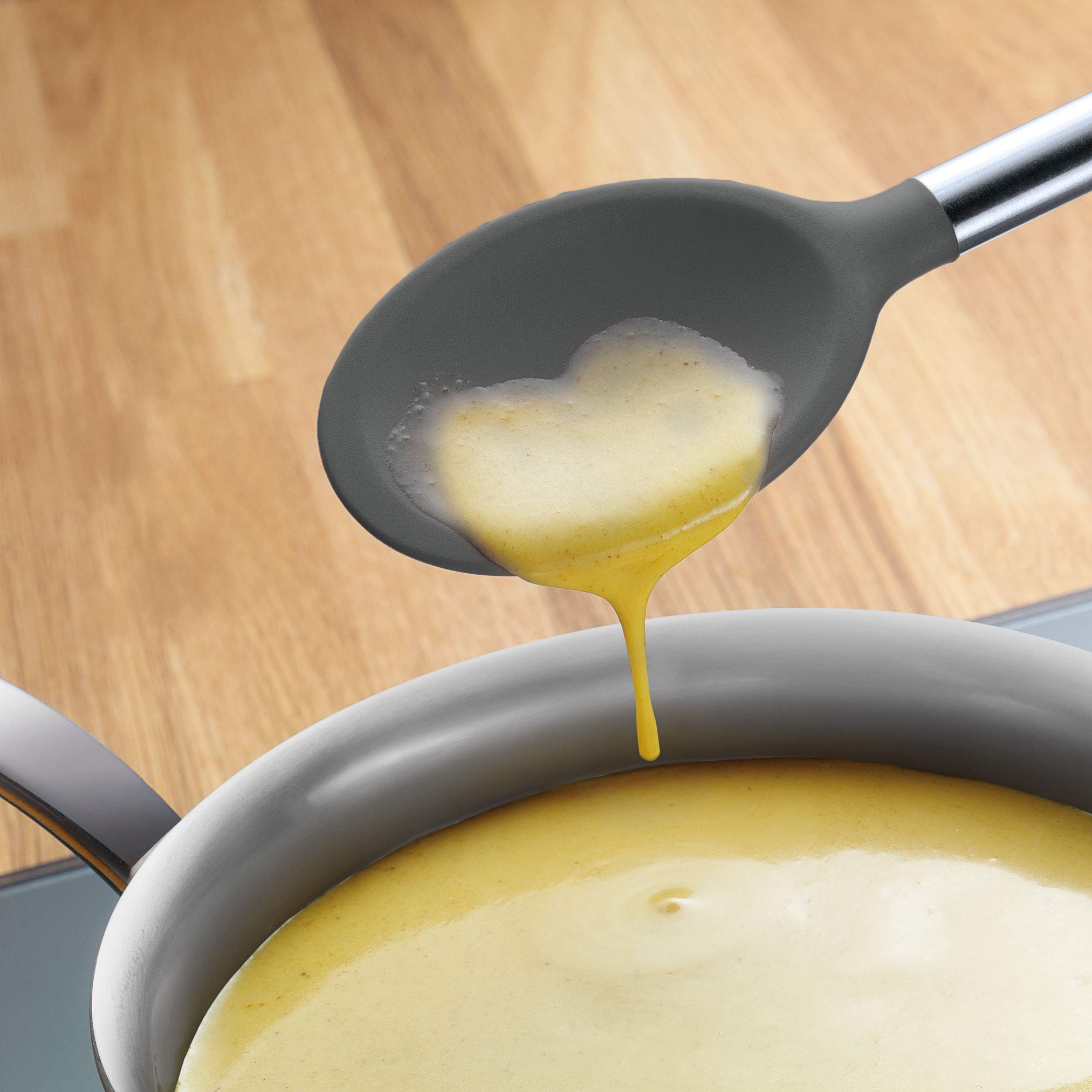 Tovolo Charcoal Silicone Mixing Spoon, One Size (Pack Of 1)